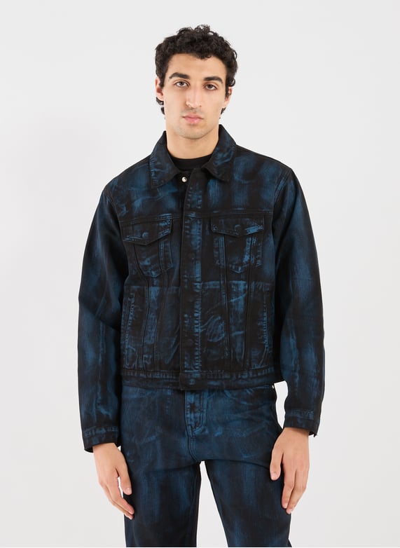 Oversized jacket with a classic cotton collar | Black by ARTE ANTWERP Oversized jacket with a classic cotton collar Black