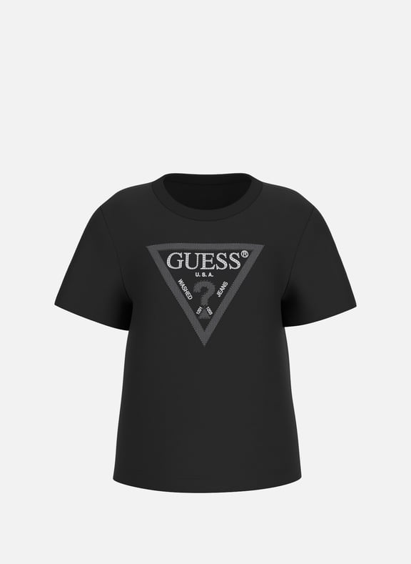 Logo T-shirt Black by GUESS GUESS Logo T-shirt Black