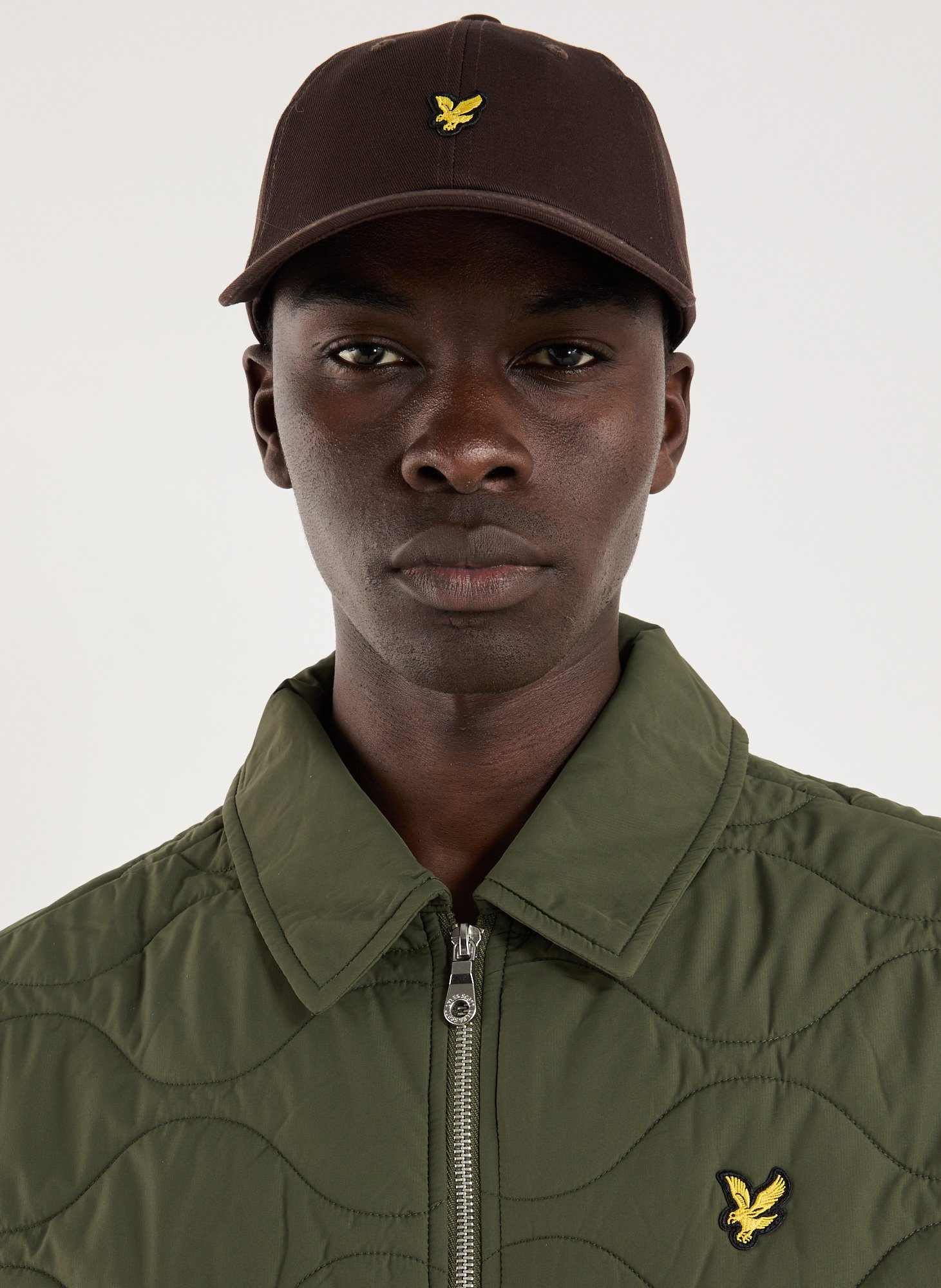 Embroidered cotton baseball cap LYLE &amp; SCOTT Brown