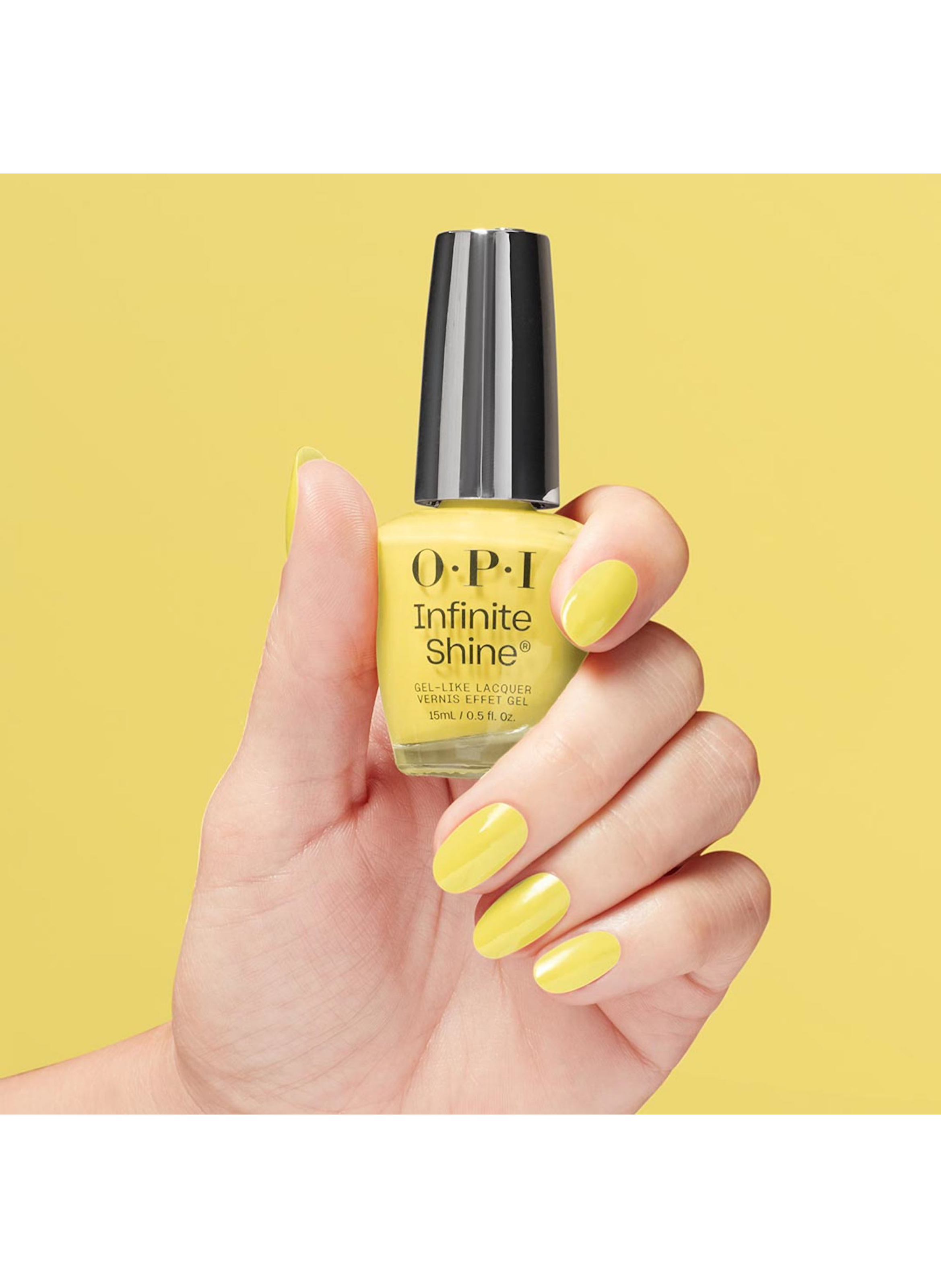 It's Always Stunny
Infinite Shine
Long-lasting gel effect nail polish OPI Jaune