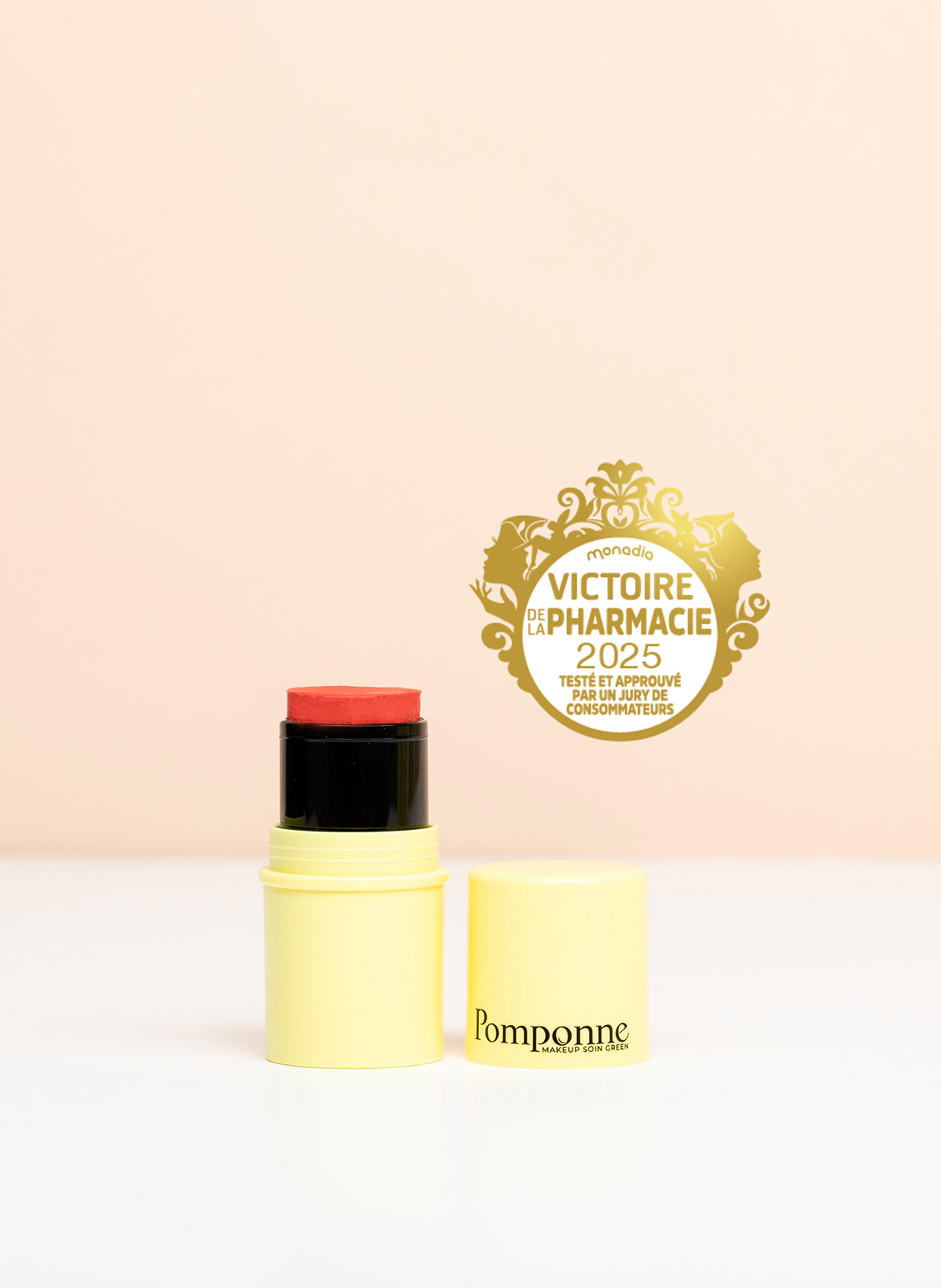 &quot;Iconic&quot; Fur Pouch: Hibiscus Balm &amp; Blush + Black Mascara POMPONNE No color