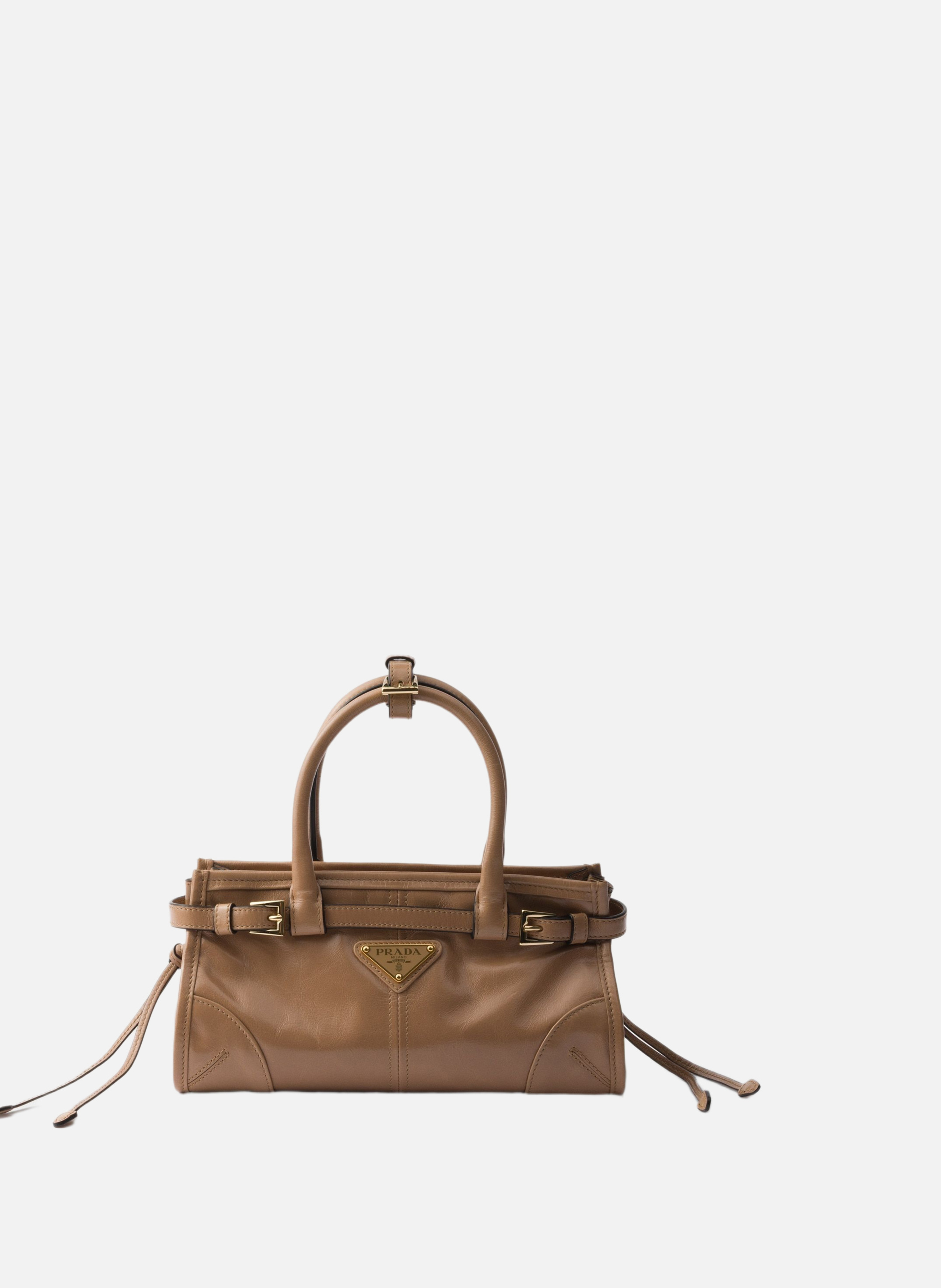 Mini sac à main prada bonnie en cuir PRADA Rose