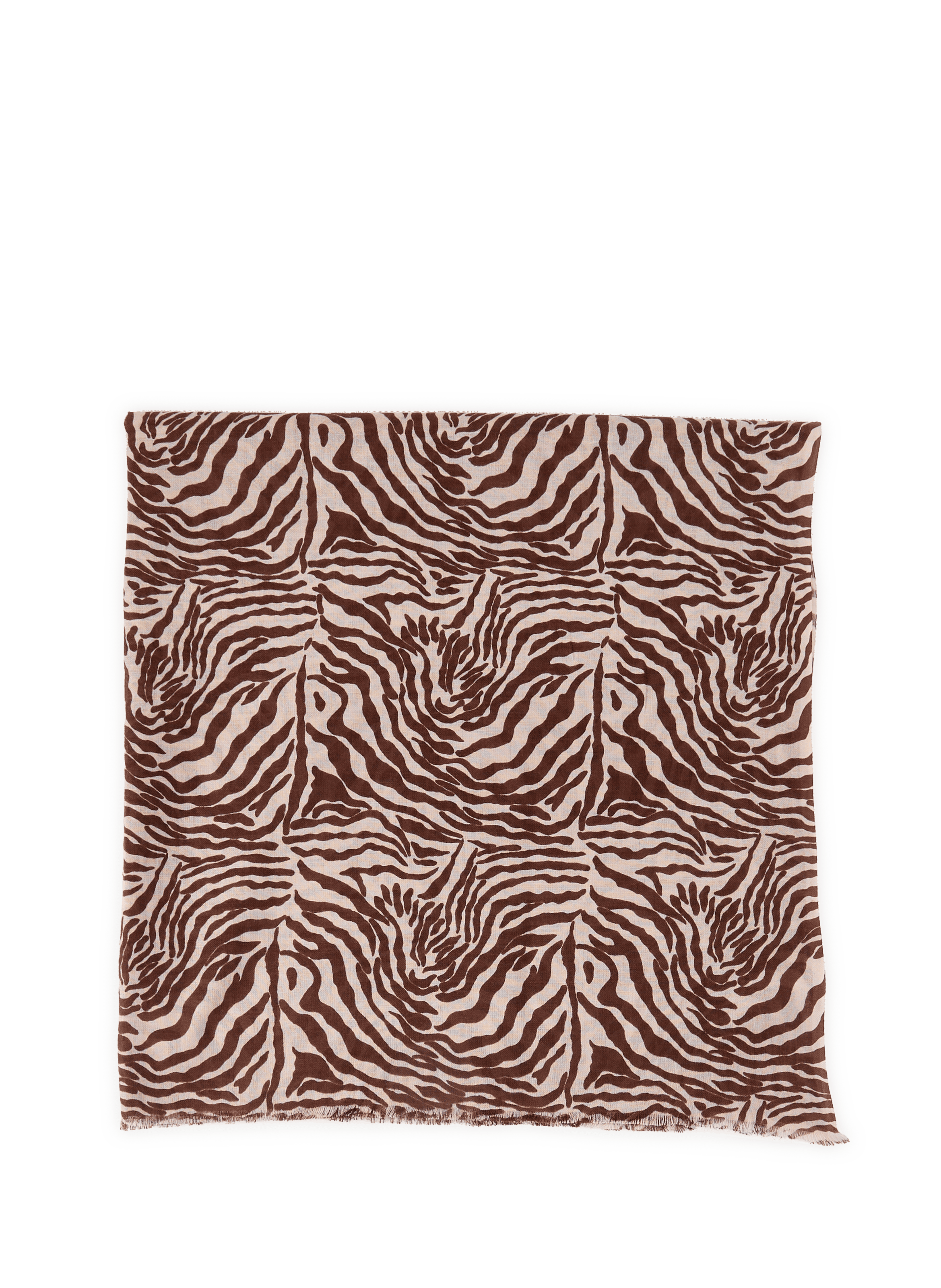 Printed cotton blend stole AU PRINTEMPS PARIS Blue