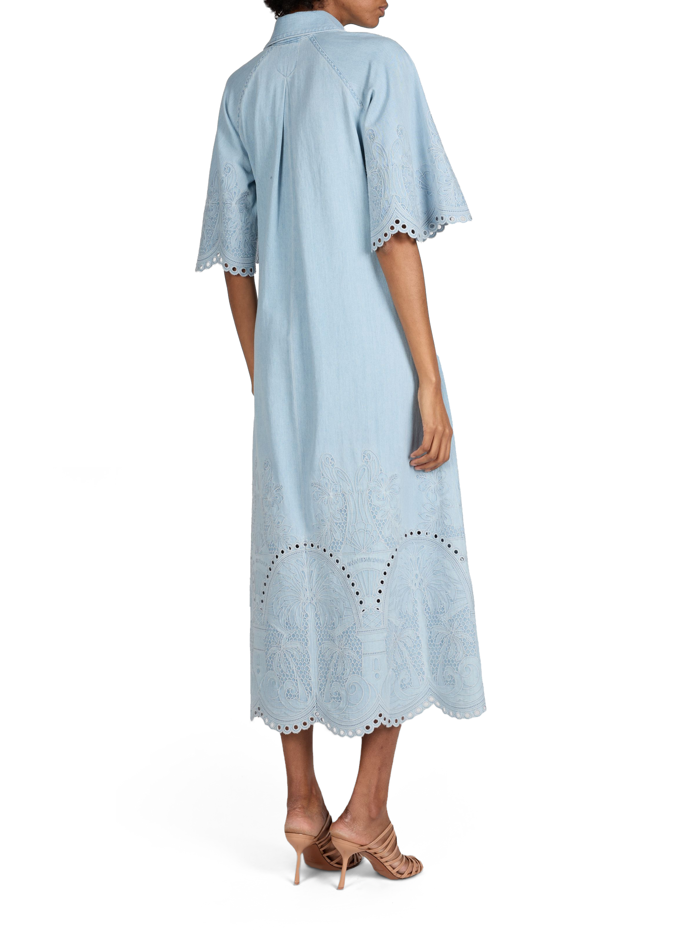 Robe denim en coton ZIMMERMANN Bleu