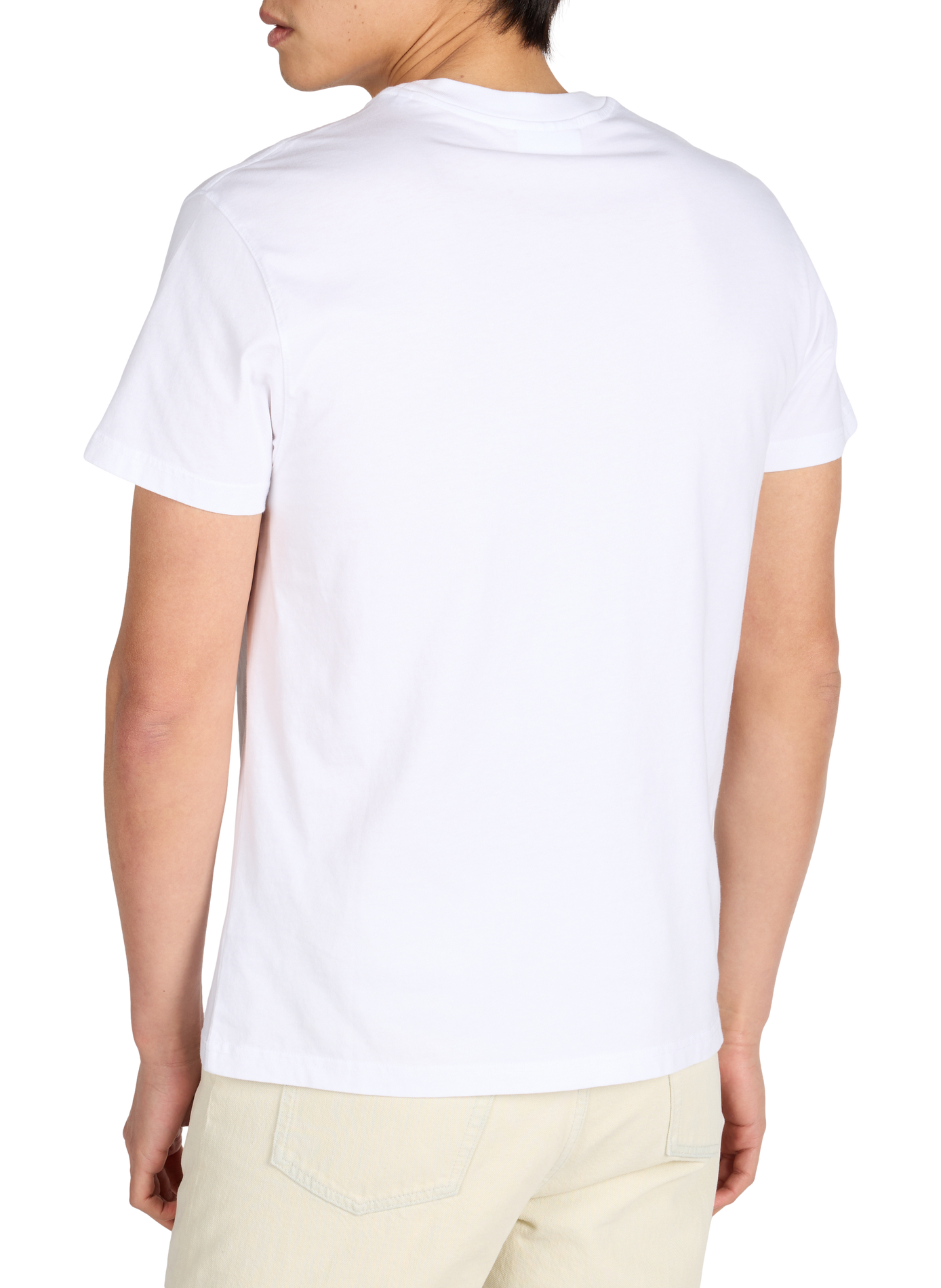 T-shirt Popincourt embroidered in organic cotton MAISON LABICHE White