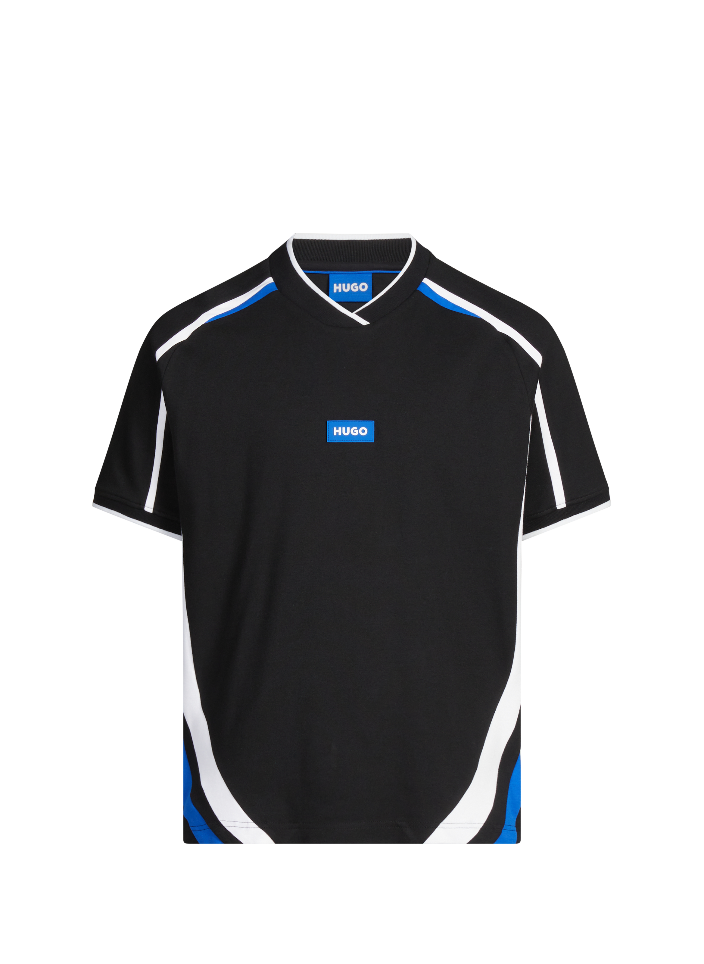 T-shirt ample en coton mélangé HUGO BLUE Noir