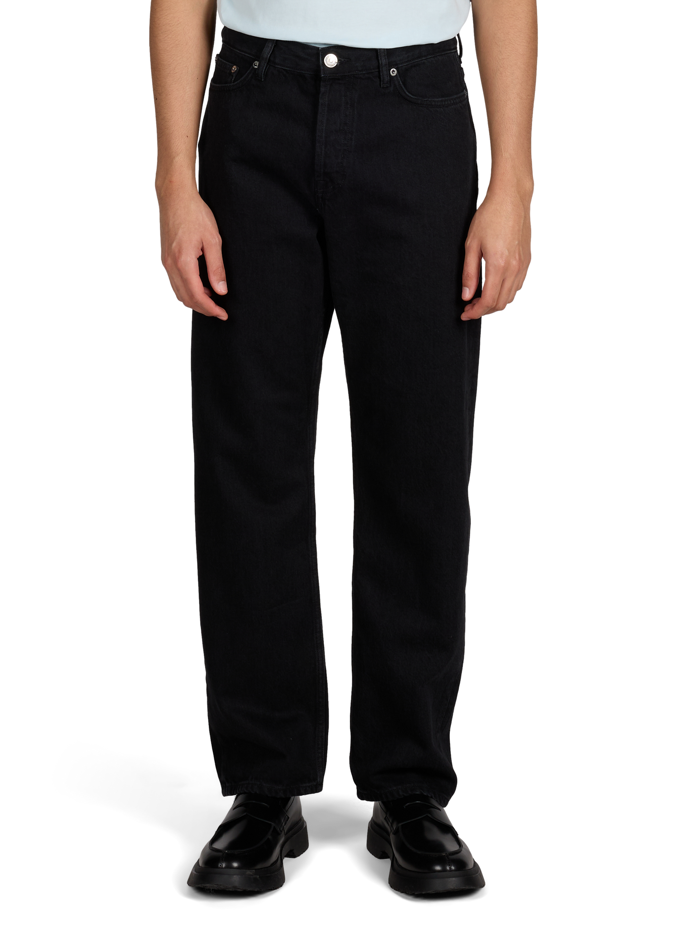 Bermuda denim en coton et cachemire mélangés SAMSOE SAMSOE Noir