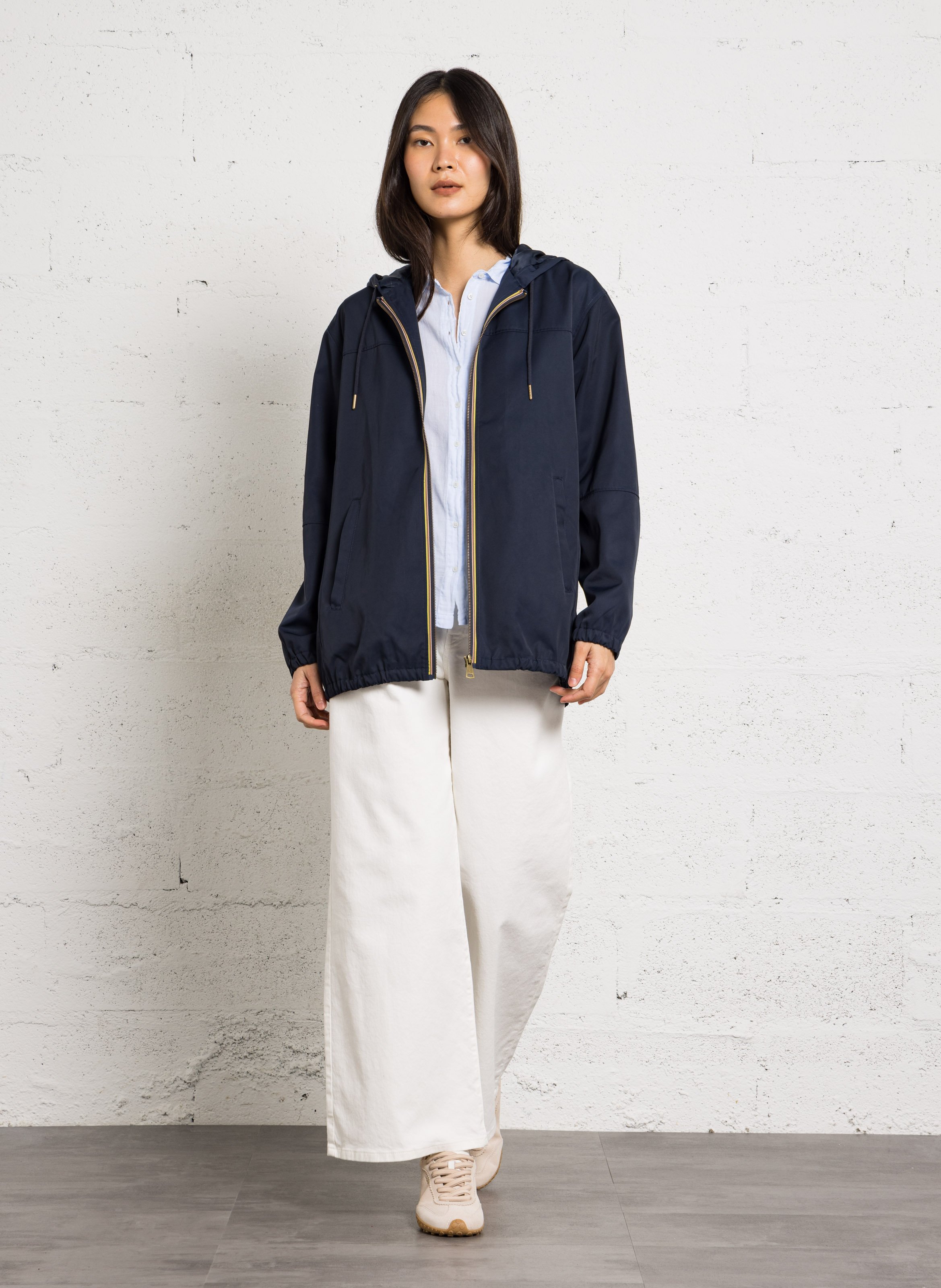 Parka droite col rond à capuche farah MAISON 123 Bleu