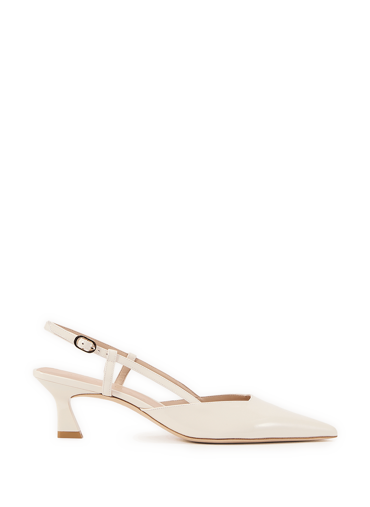 Slingback Vinnie 50 in patent leather VINNIE 50 SLINGBACK Cream