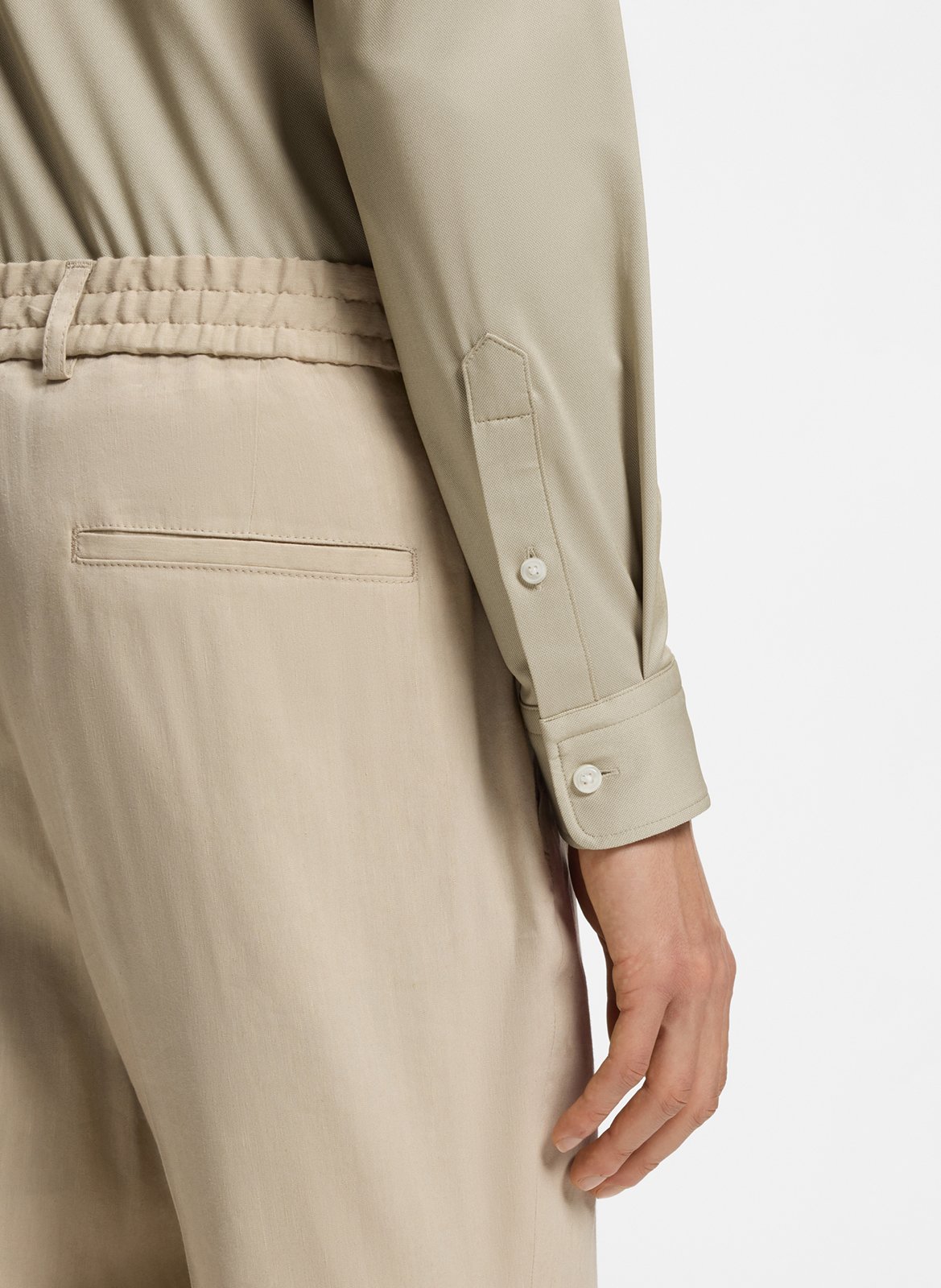 Chemise col classique BOSS Beige