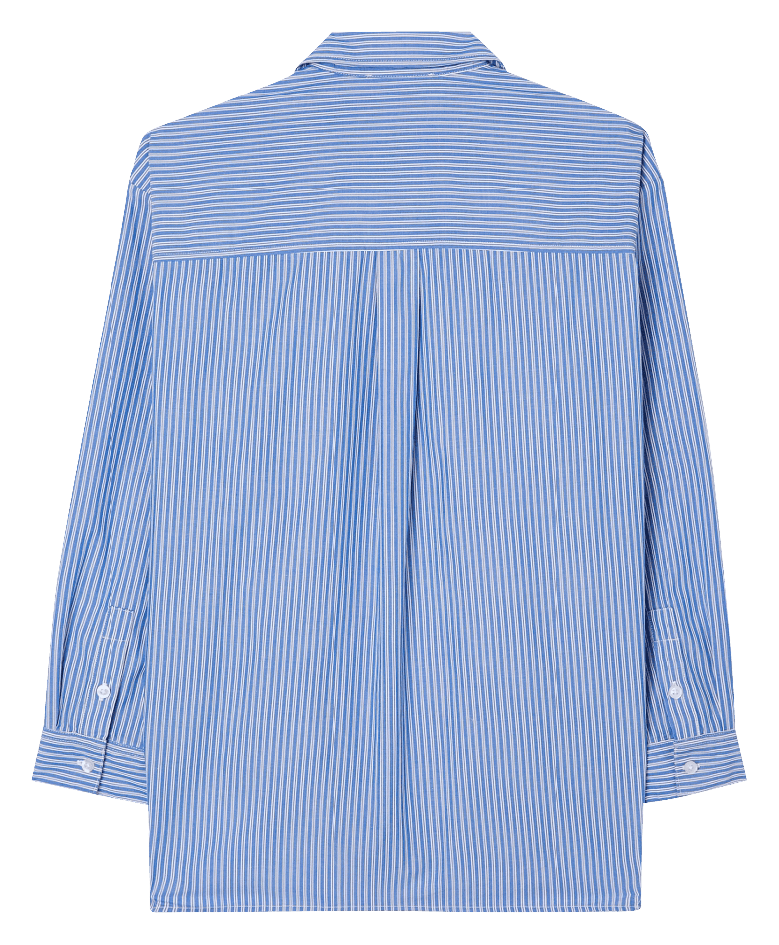 Chemise droite rayée en coton zatybay AMERICAN VINTAGE Bleu