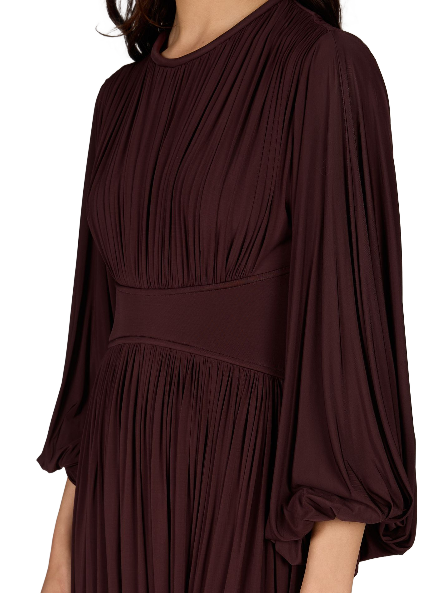 Ruched dress with batwing sleeves Luna ZIMMERMANN Red