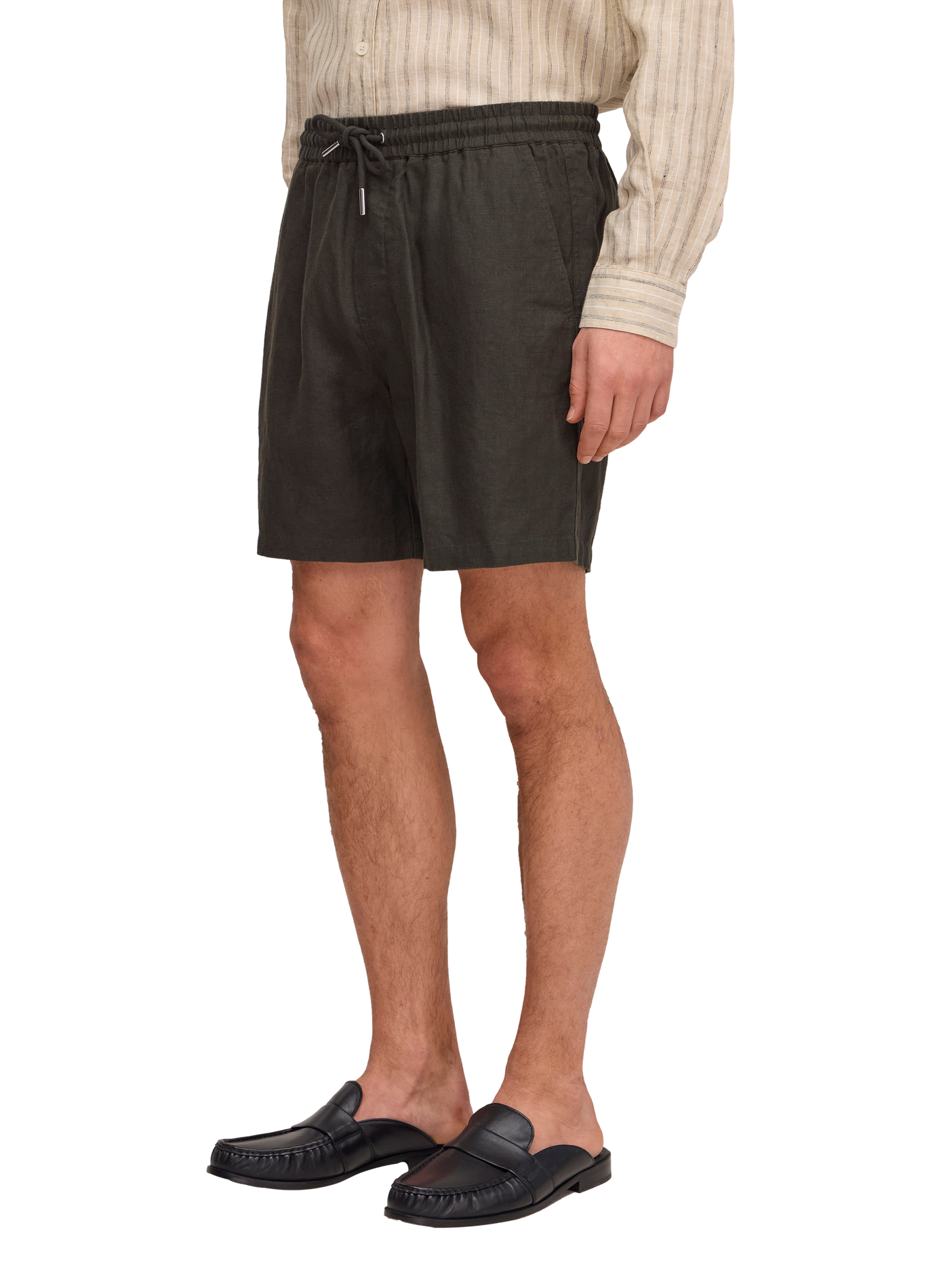 Short linen Gregor NN.07 Khaki