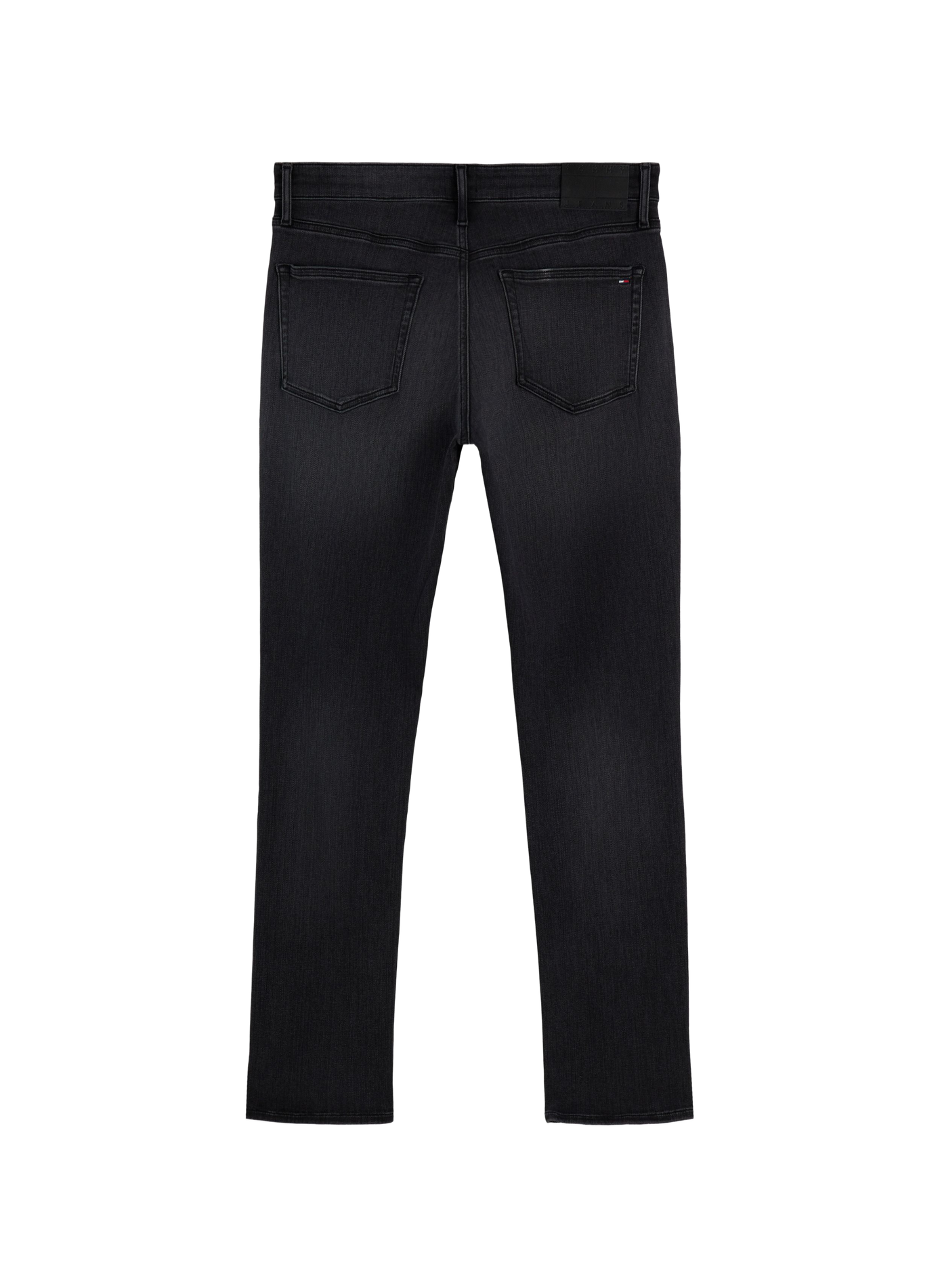 Straight-leg cotton-blend jeans TOMMY HILFIGER Black