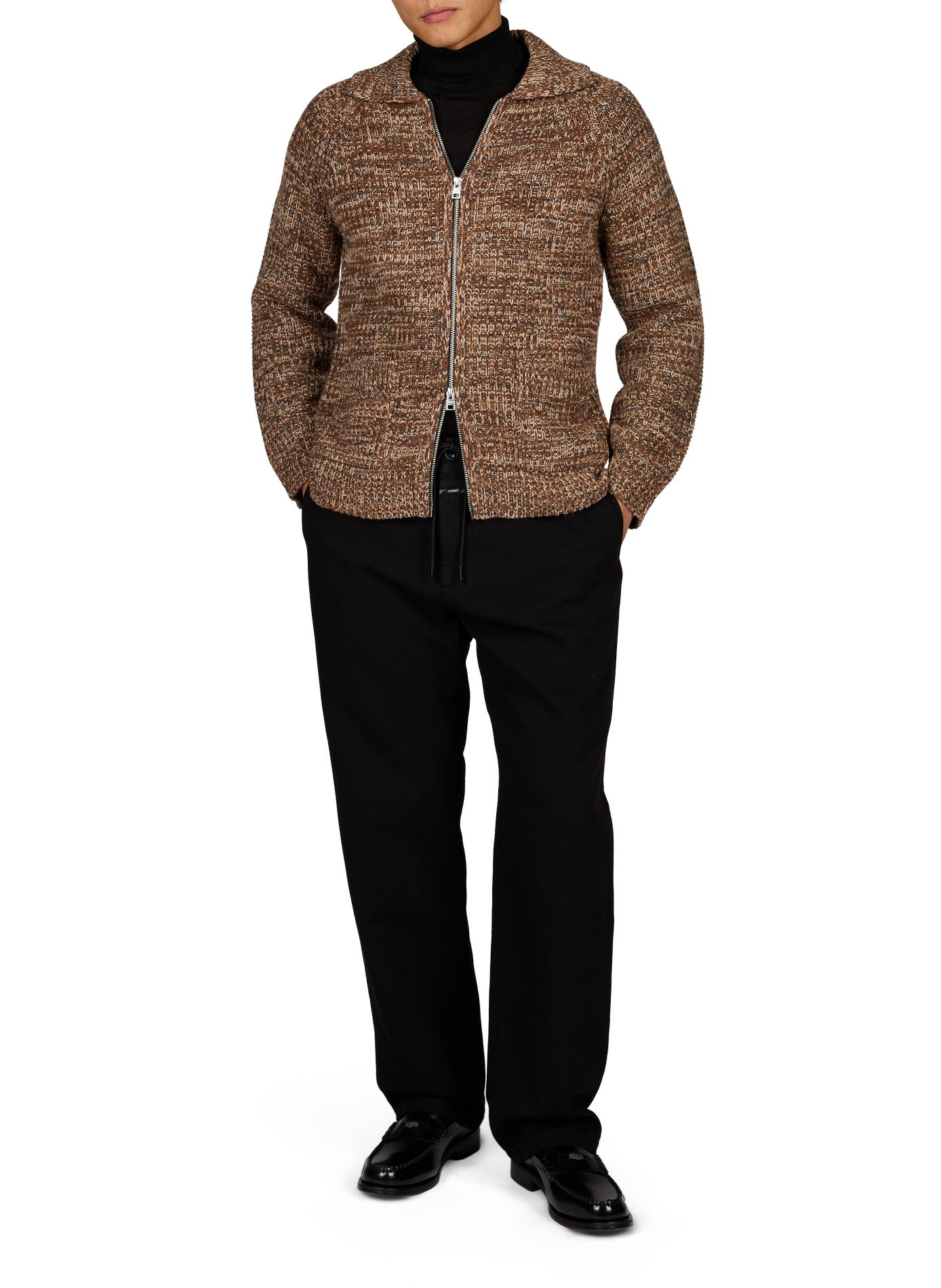 Wool waistcoat CLOSED Brown
