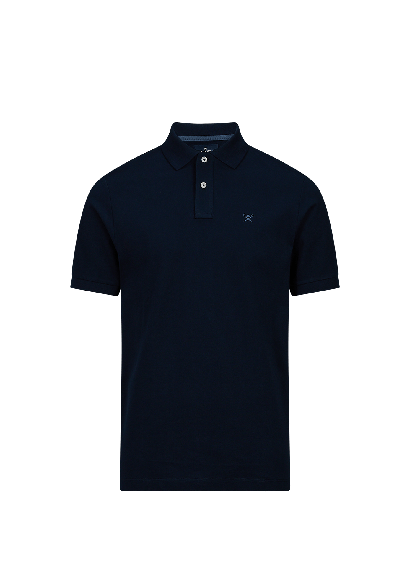 Polo droit à logo brodé en coton HACKETT Bleu