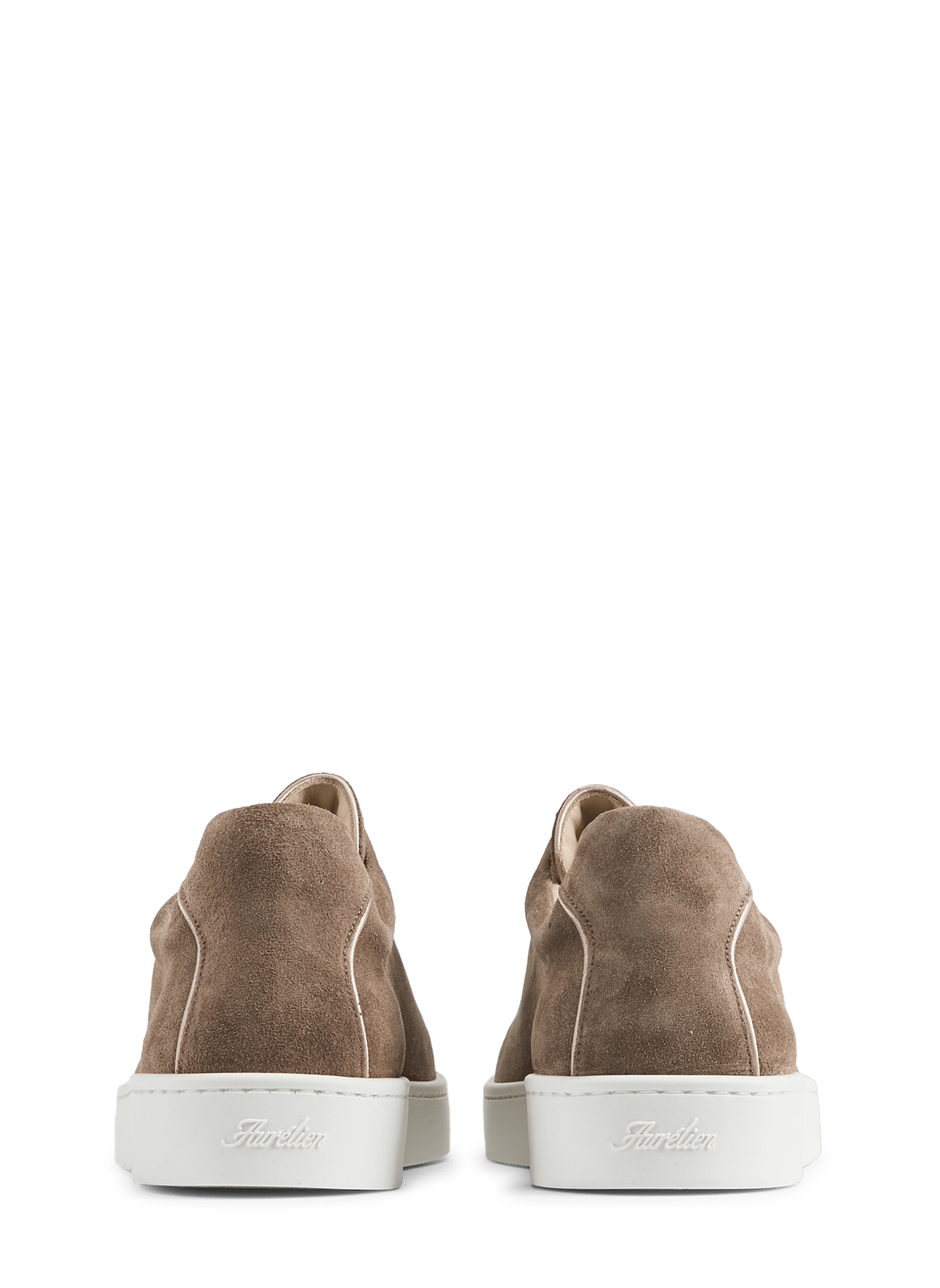 Baskets en cuir velours AURELIEN Gris
