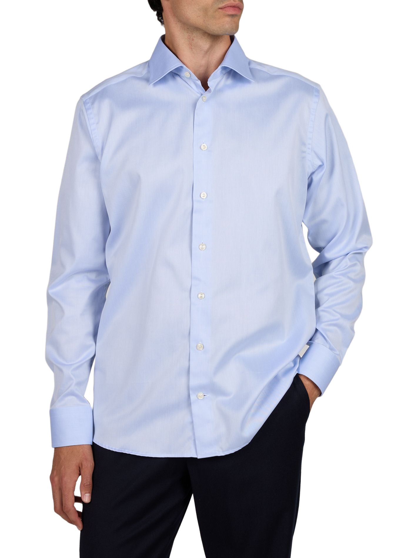 Katoenen overhemd ETON Blauw