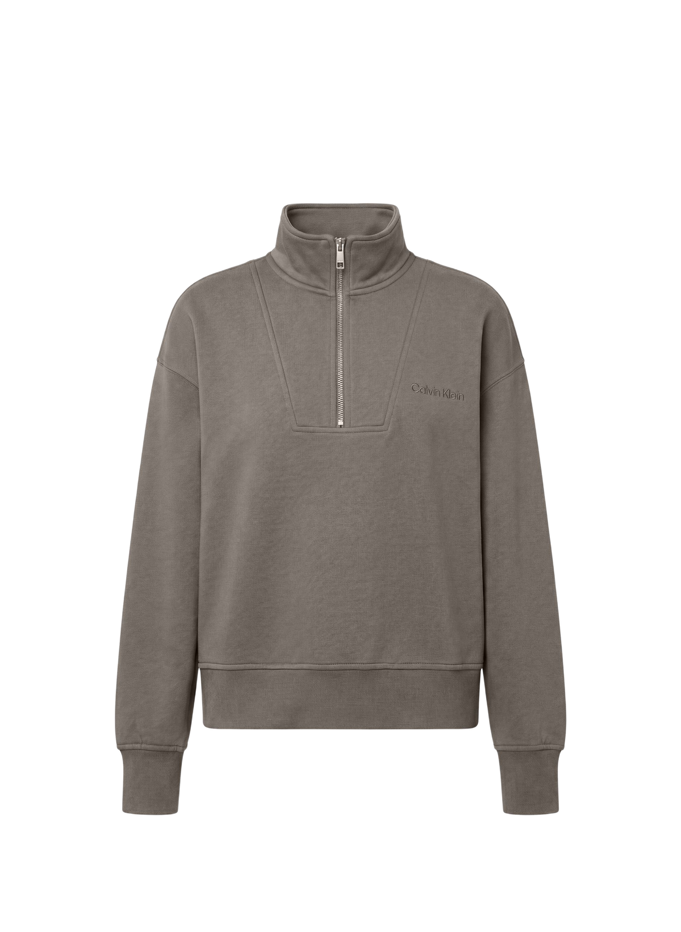 Sweatshirt à col montant en coton CALVIN KLEIN Multicolore