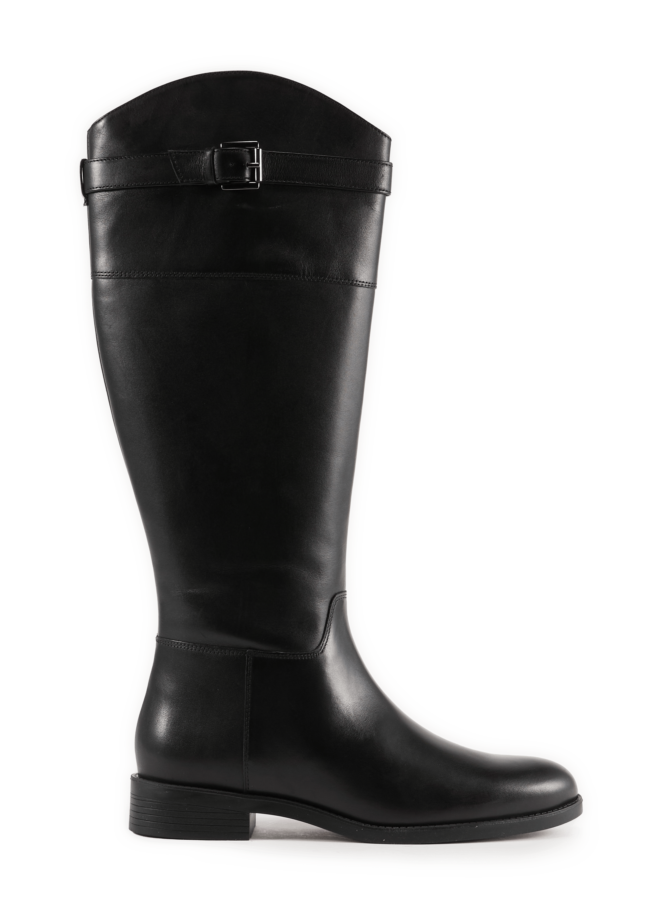 Esmeena leather zip boots GEOX Black