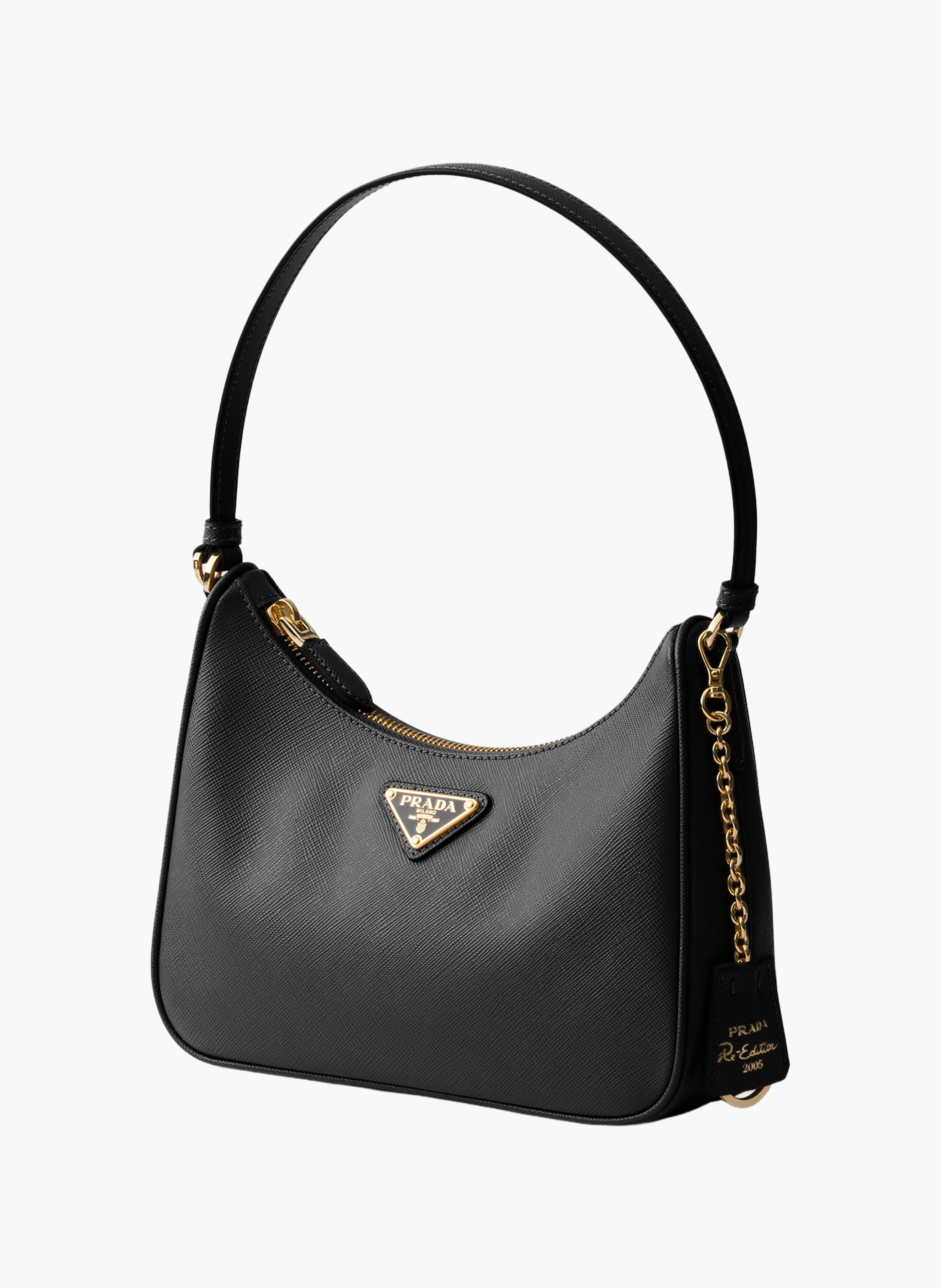 Prada re-edition 2005 saffiano leather mini-bag PRADA Noir