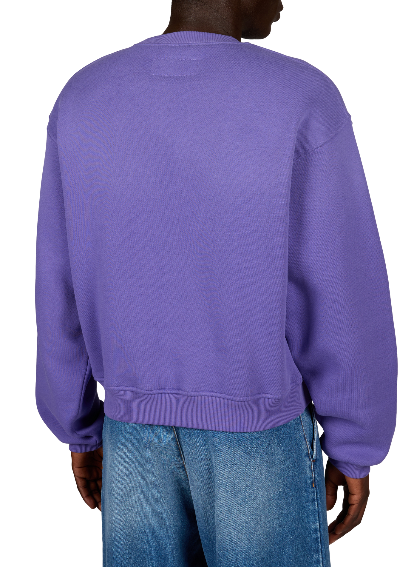Oversized cotton Crest sweatshirt ERL Purple