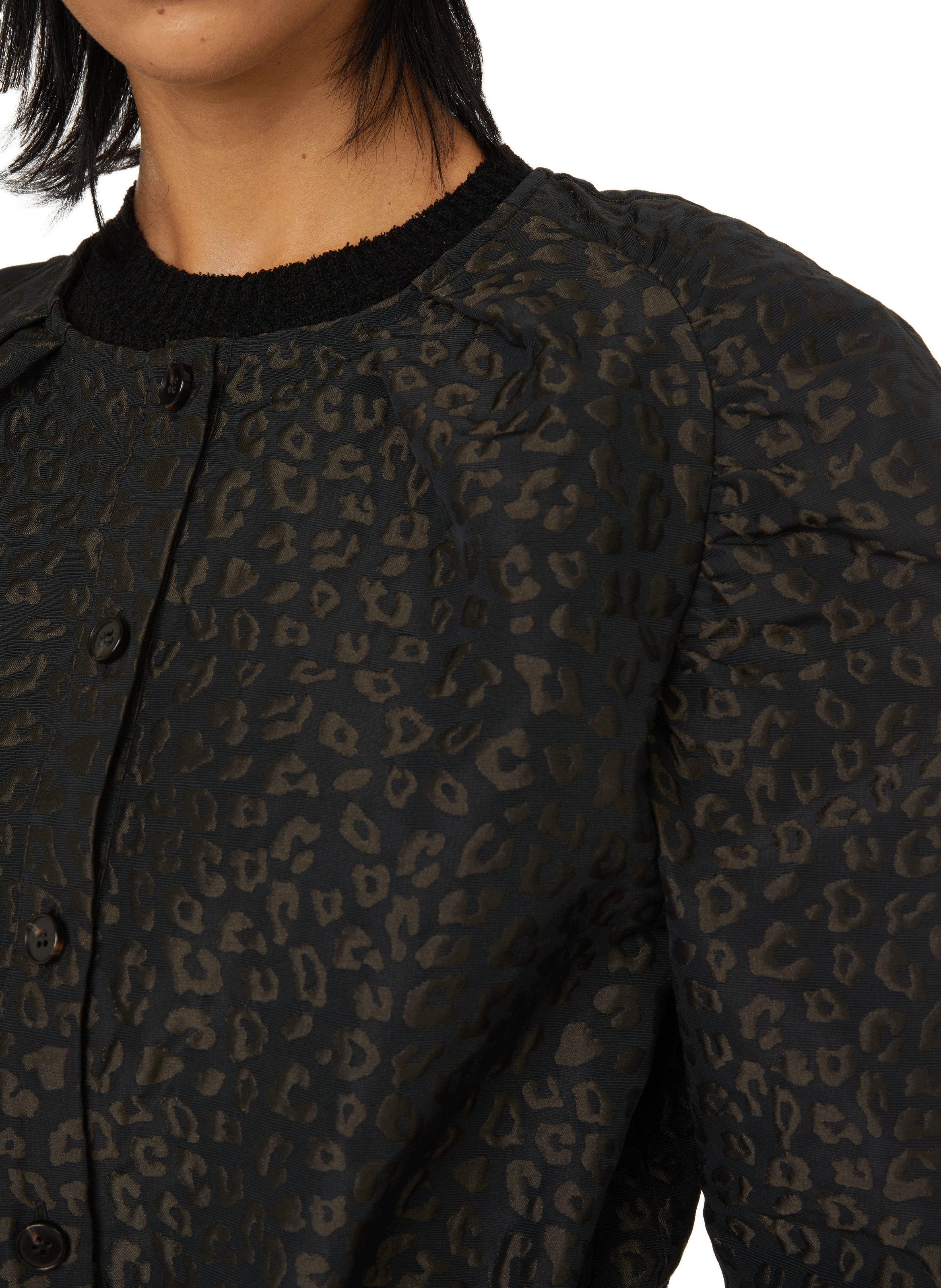 Veste imprimé léopard SAISON 1865 Vert