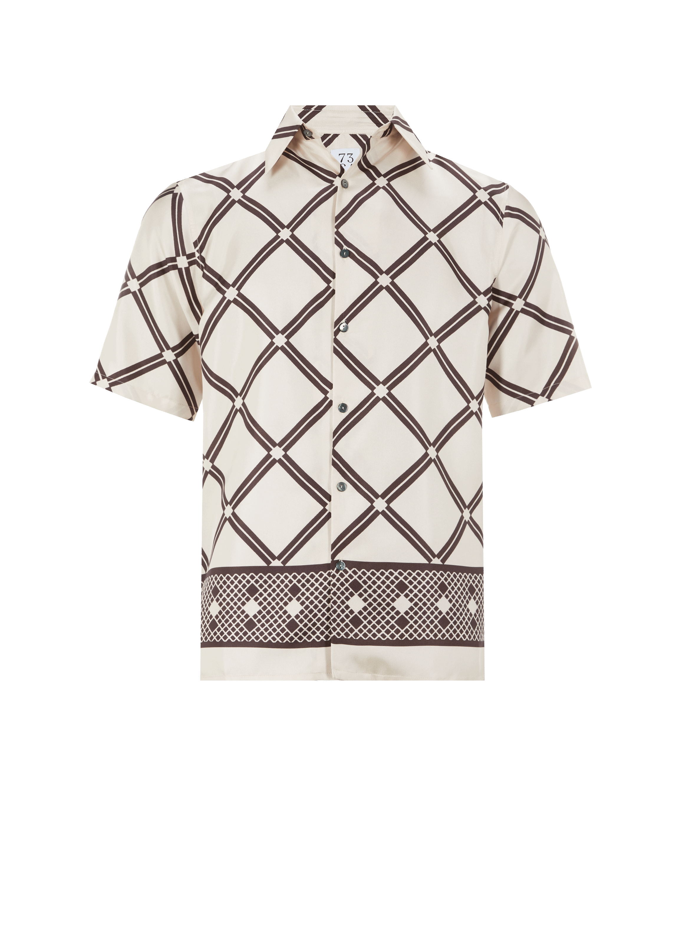 Chemise à motif en soie