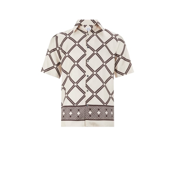 Chemise à motif en soie