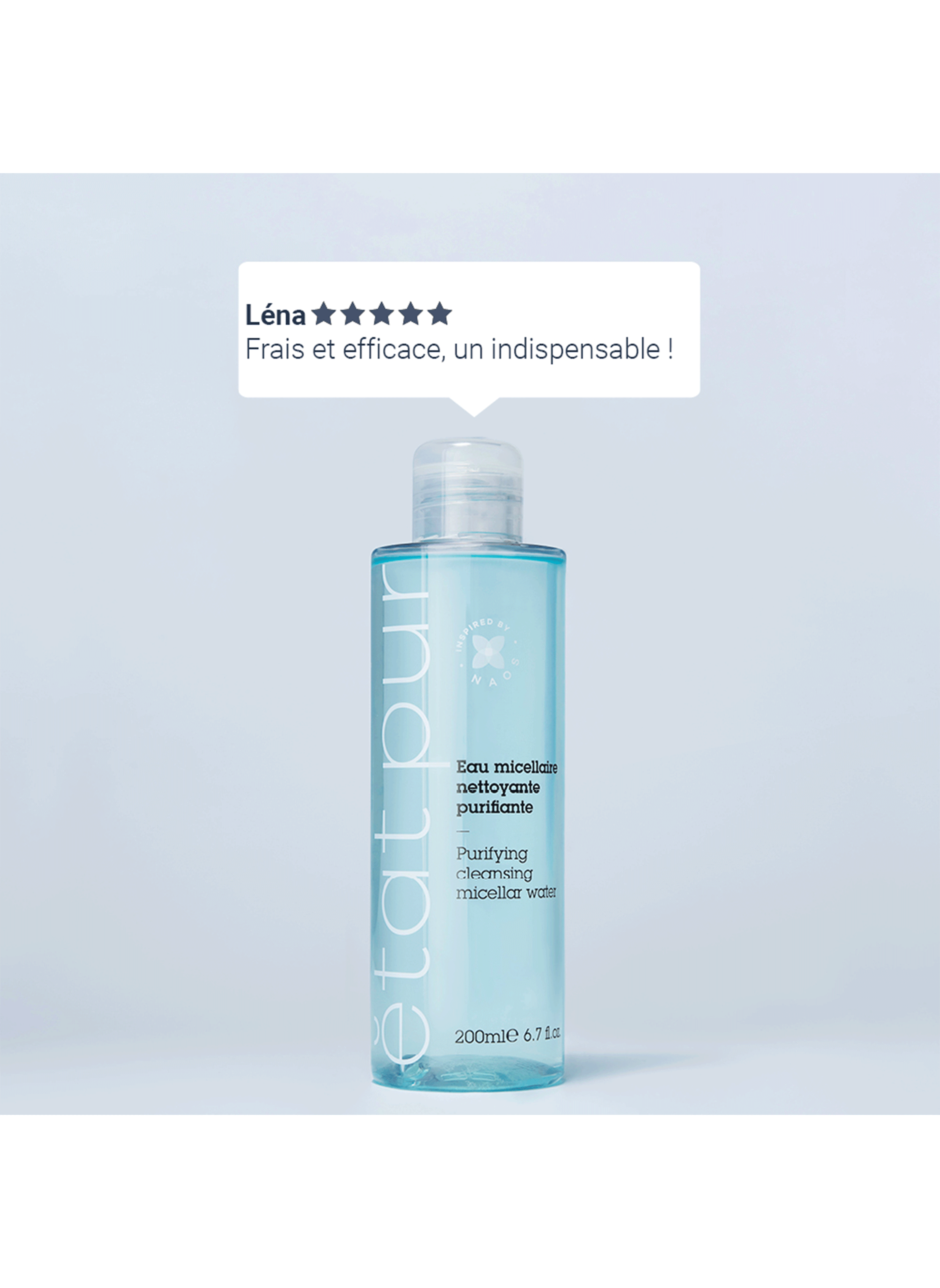 L'eau micellaire nettoyante purifiante ETAT PUR No color