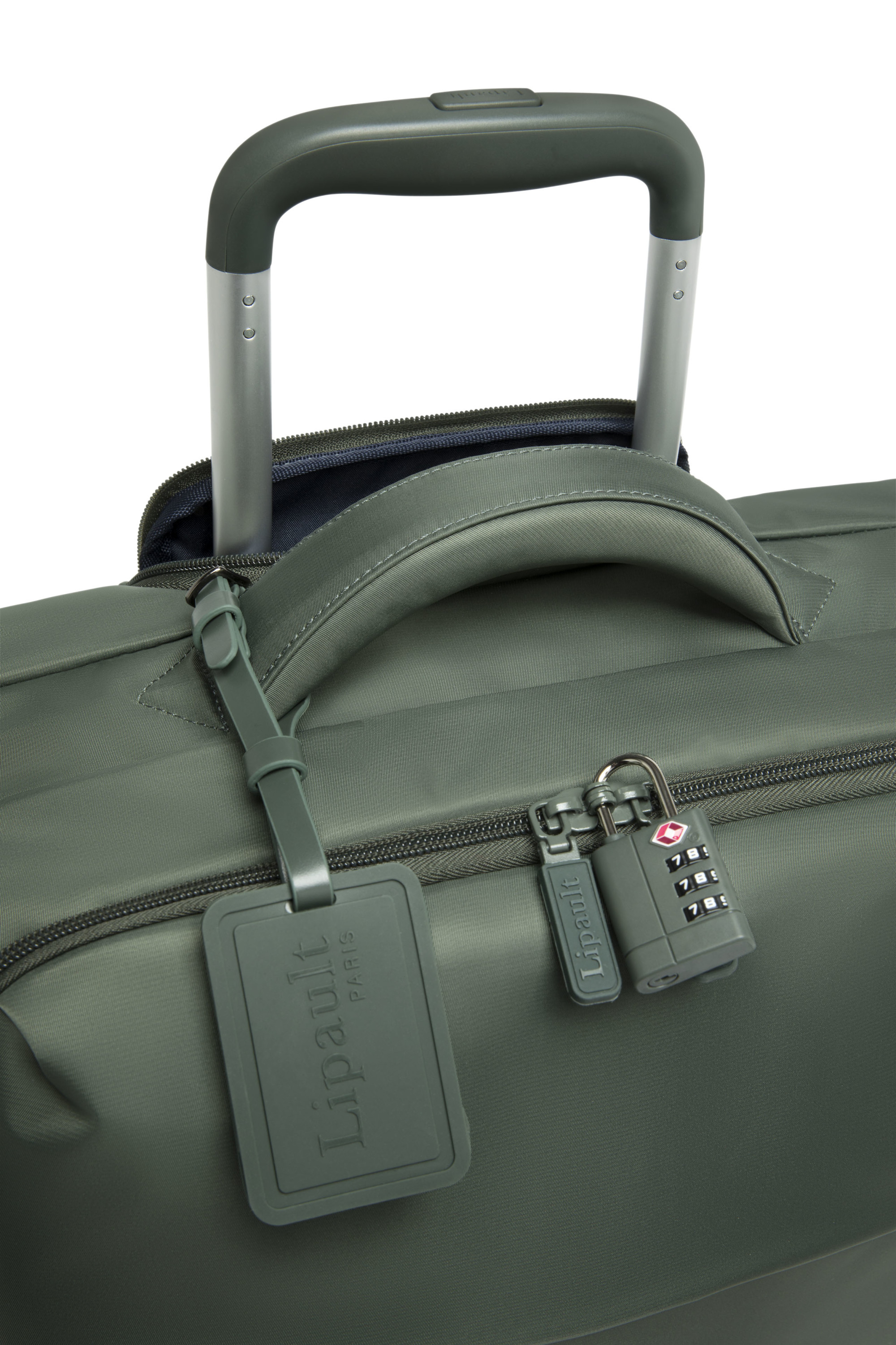 Plume valise 4 roues taille m LIPAULT PARIS Kaki