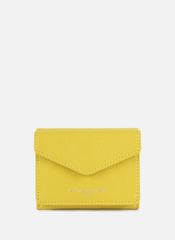 Mini portefeuille dos à dos - dune | Jaune by LANCASTER Mini portefeuille dos à dos - dune Jaune