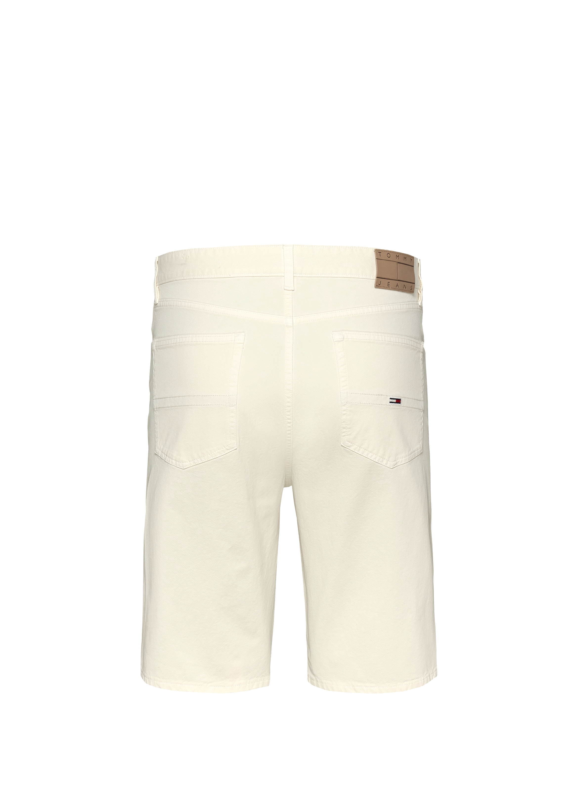 Ribbed cotton shorts TOMMY HILFIGER Beige