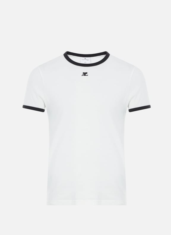 Cotton T-shirt White by COURRÈGES COURRÈGES Cotton T-shirt White