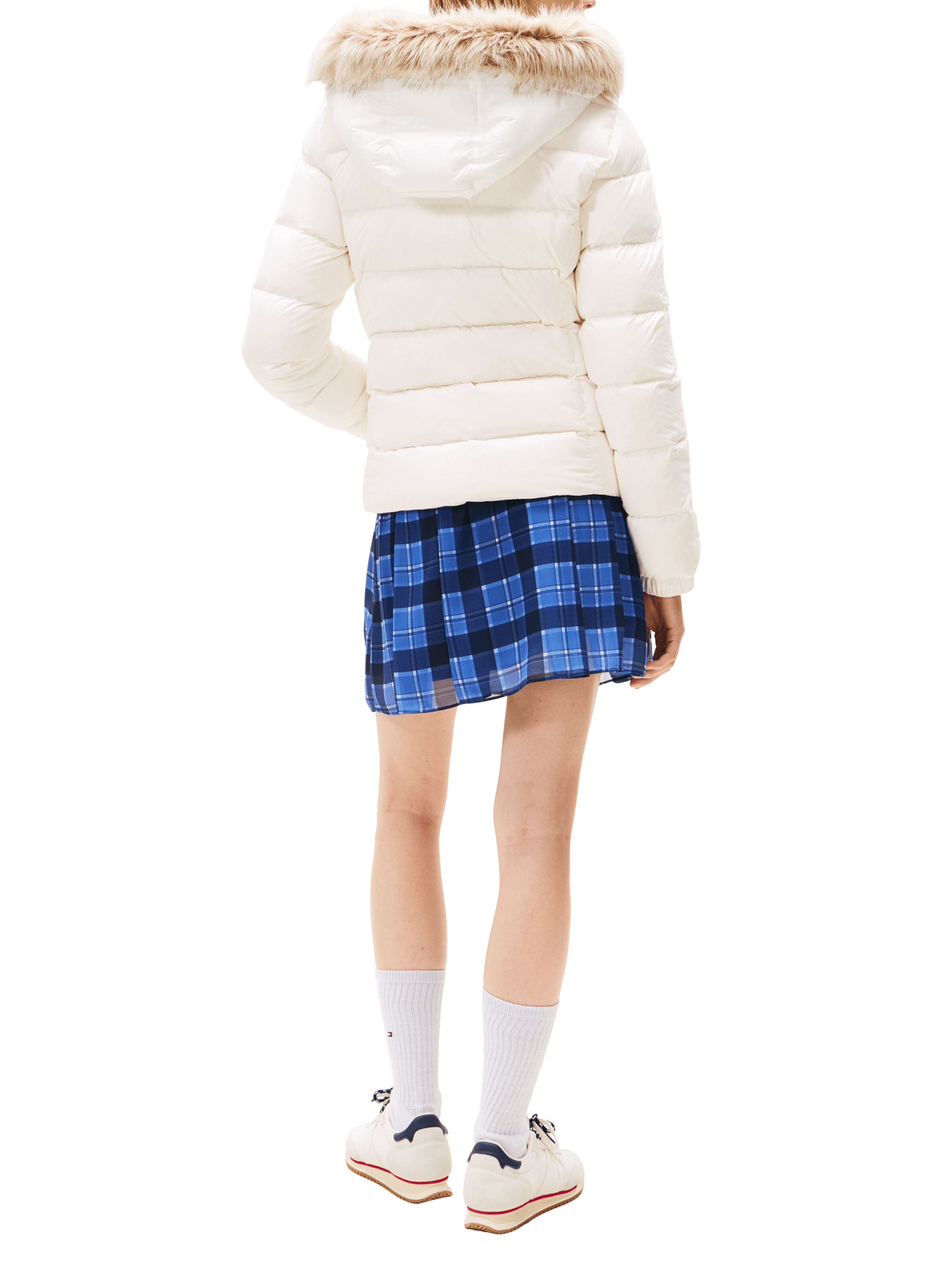 Doudoune à capuche  TOMMY HILFIGER Blanc