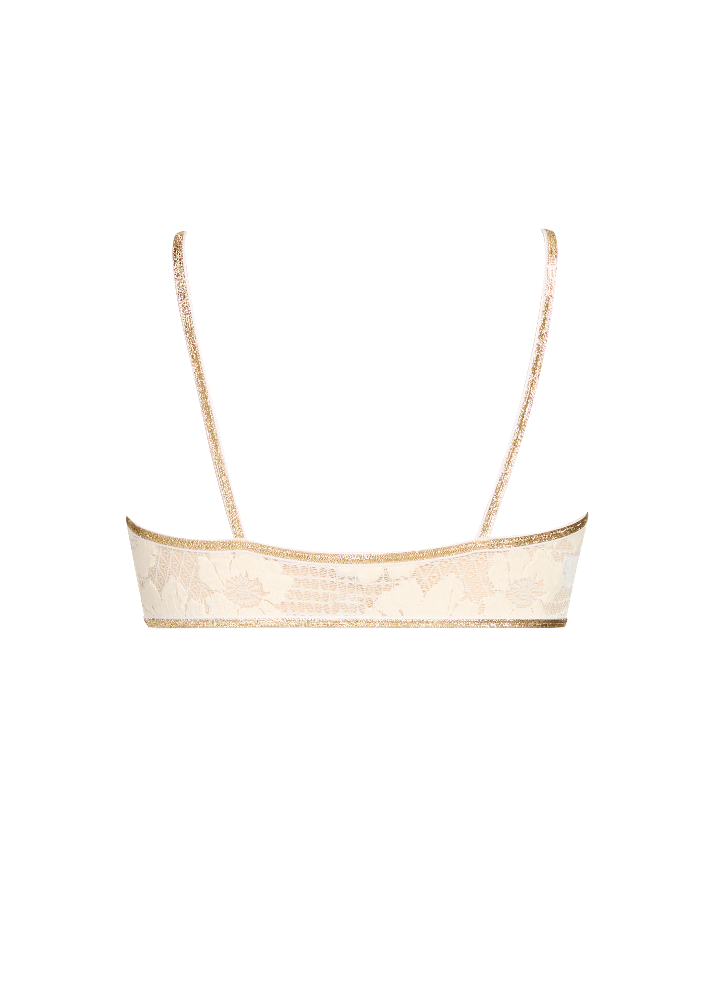 Soft lace bra LA NOUVELLE Beige