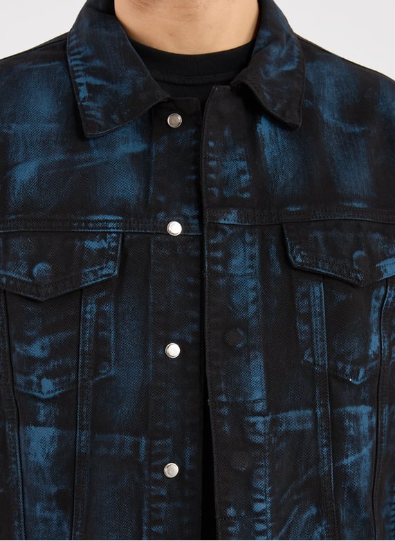 Oversized jacket with a classic cotton collar | Black by ARTE ANTWERP Oversized jacket with a classic cotton collar Black