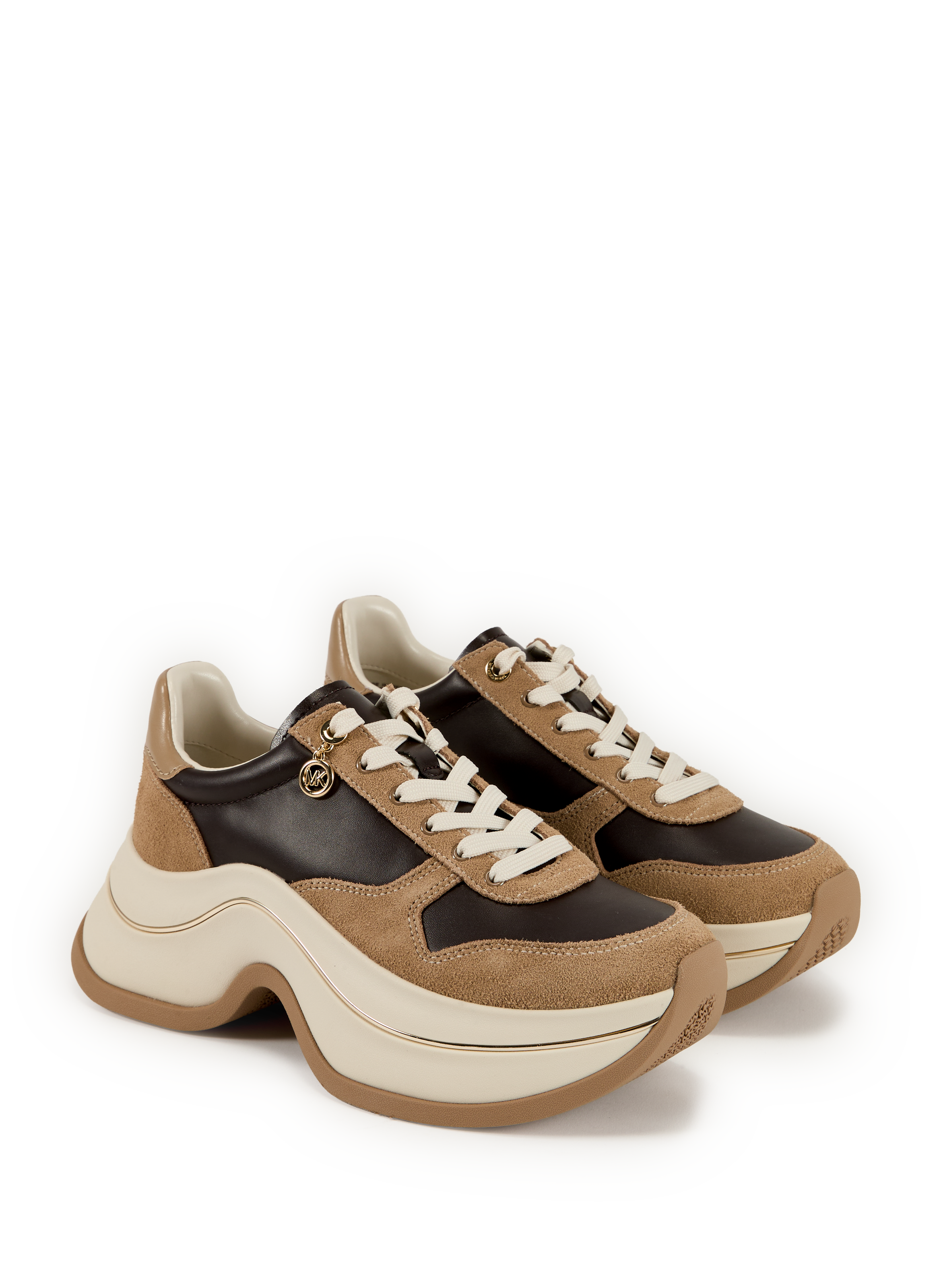 Baskets compensées en cuir MICHAEL KORS Multicolore