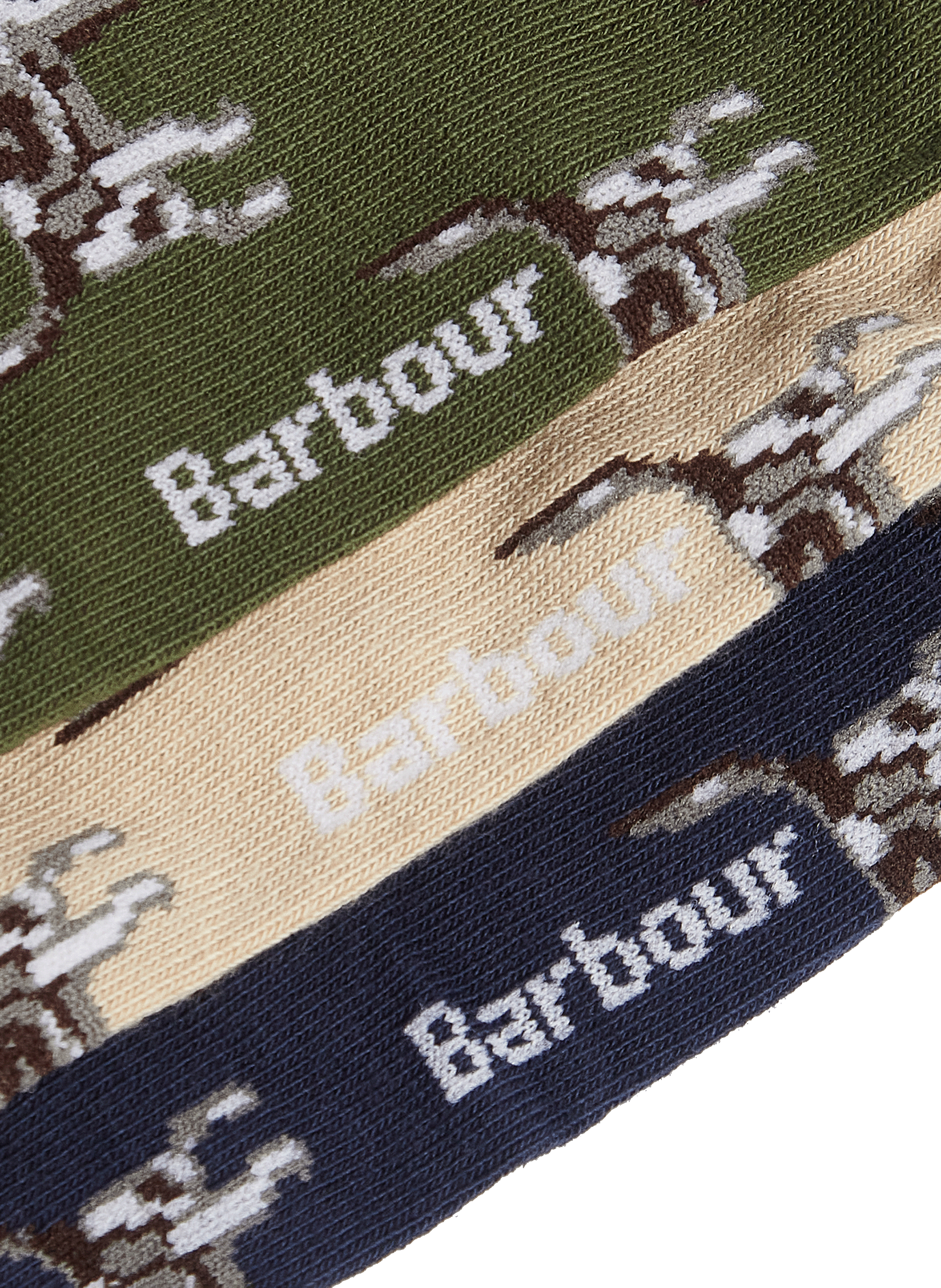 Lot de 3 chaussettes à motif BARBOUR Multicolore
