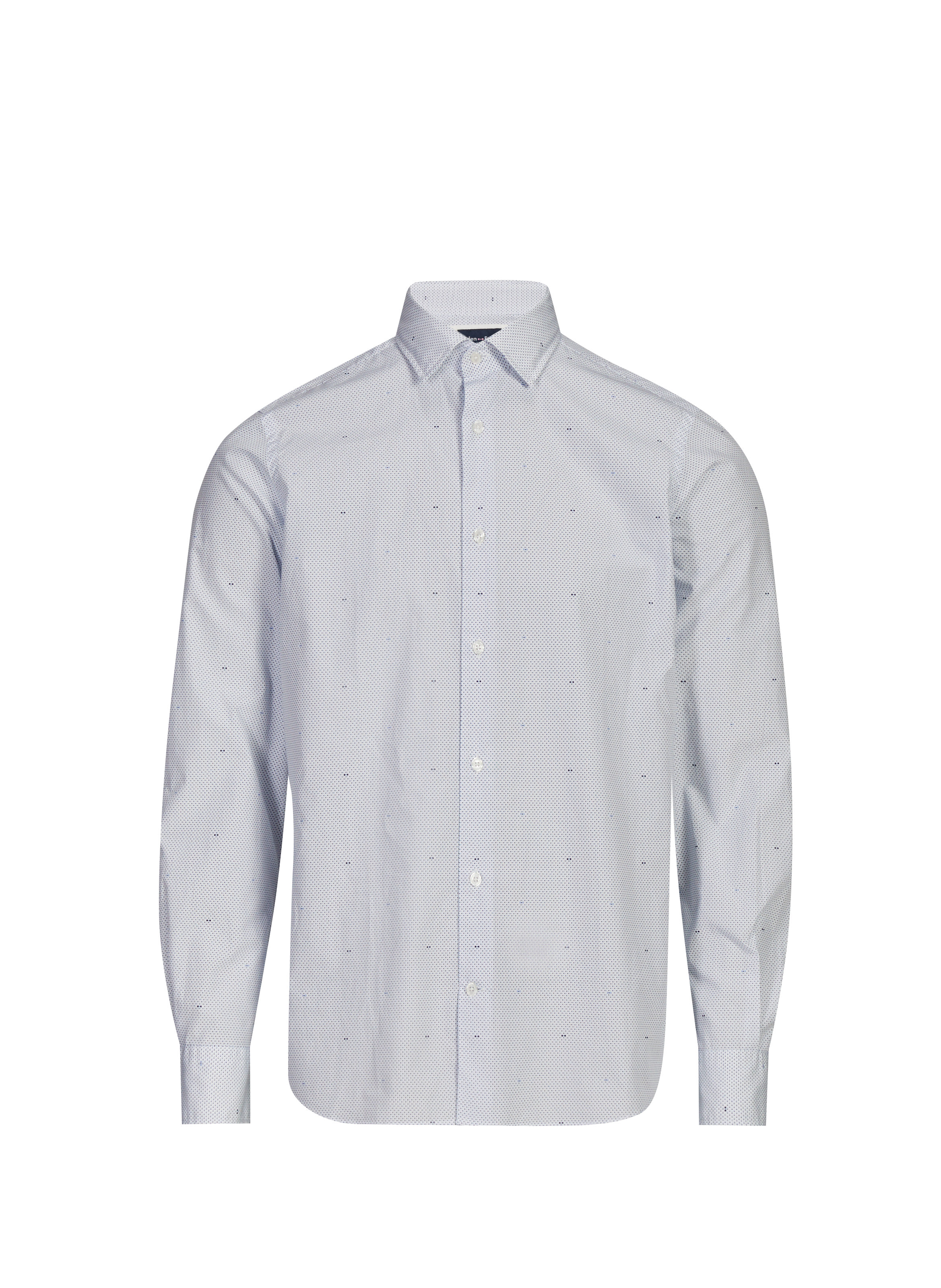 EDEN PARK Cotton poplin shirt Blue