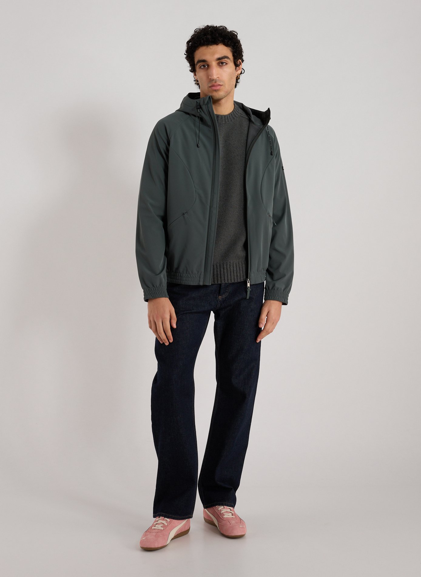 Blouson à capuche AIGLE Gris