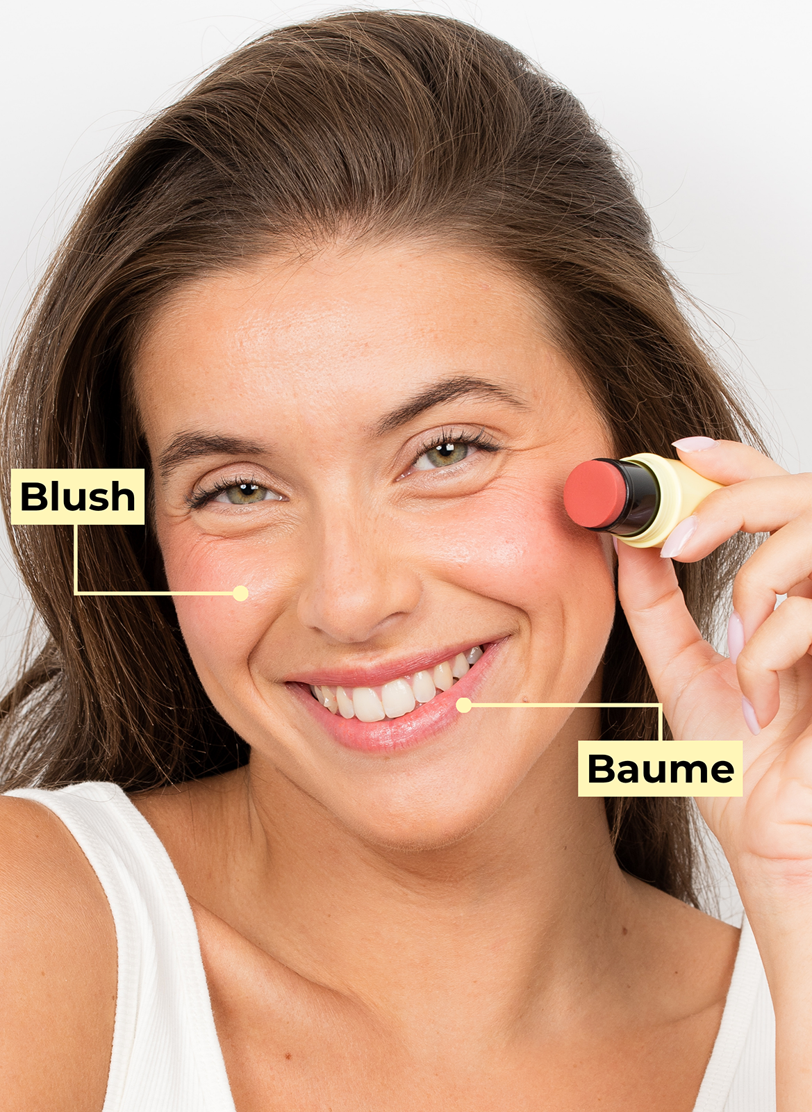 &quot;Iconic&quot; Fur Pouch: Hibiscus Balm &amp; Blush + Black Mascara POMPONNE No color