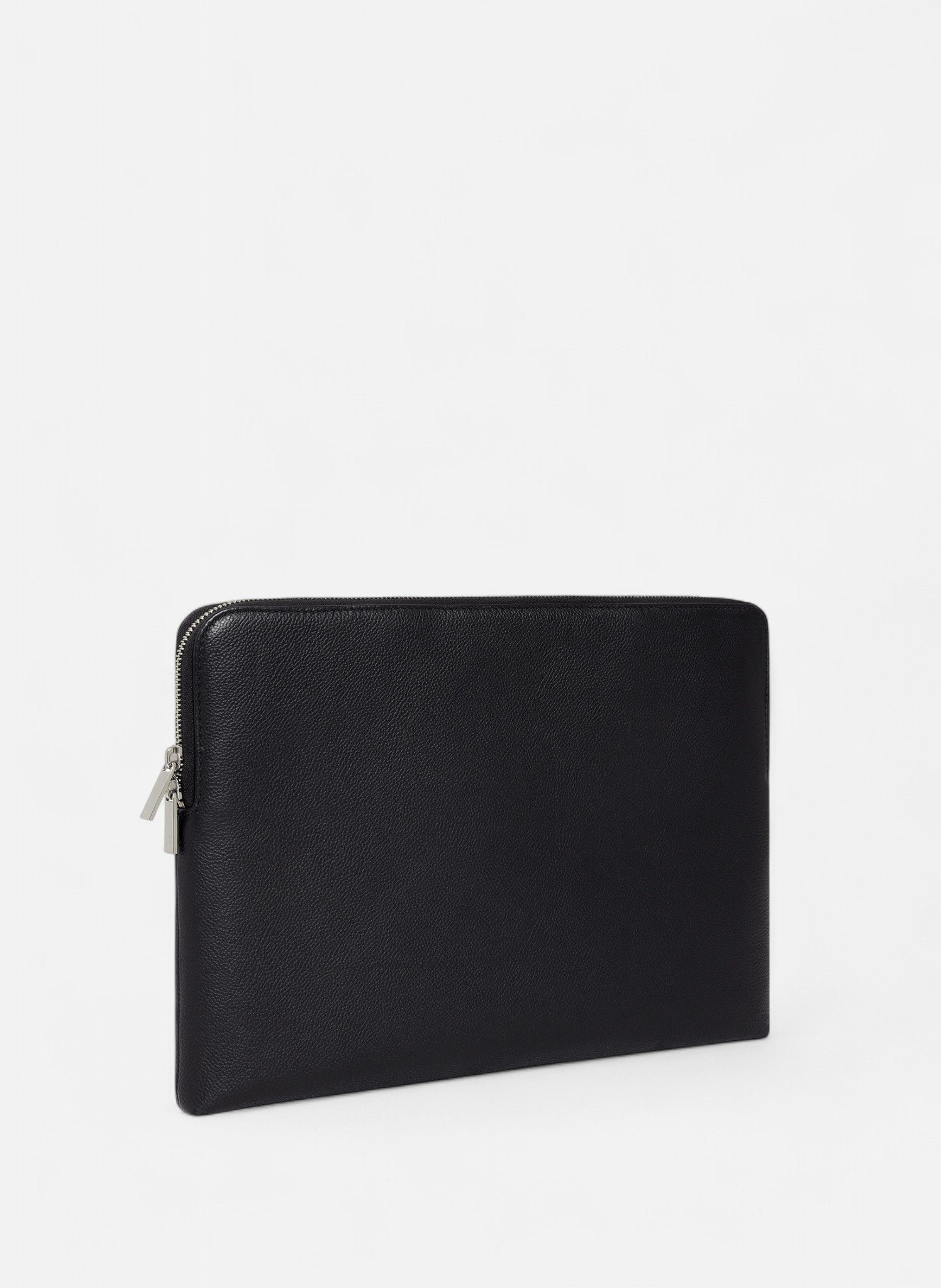 Pochette ordinateur 14" en cuir grainé LE TANNEUR Noir