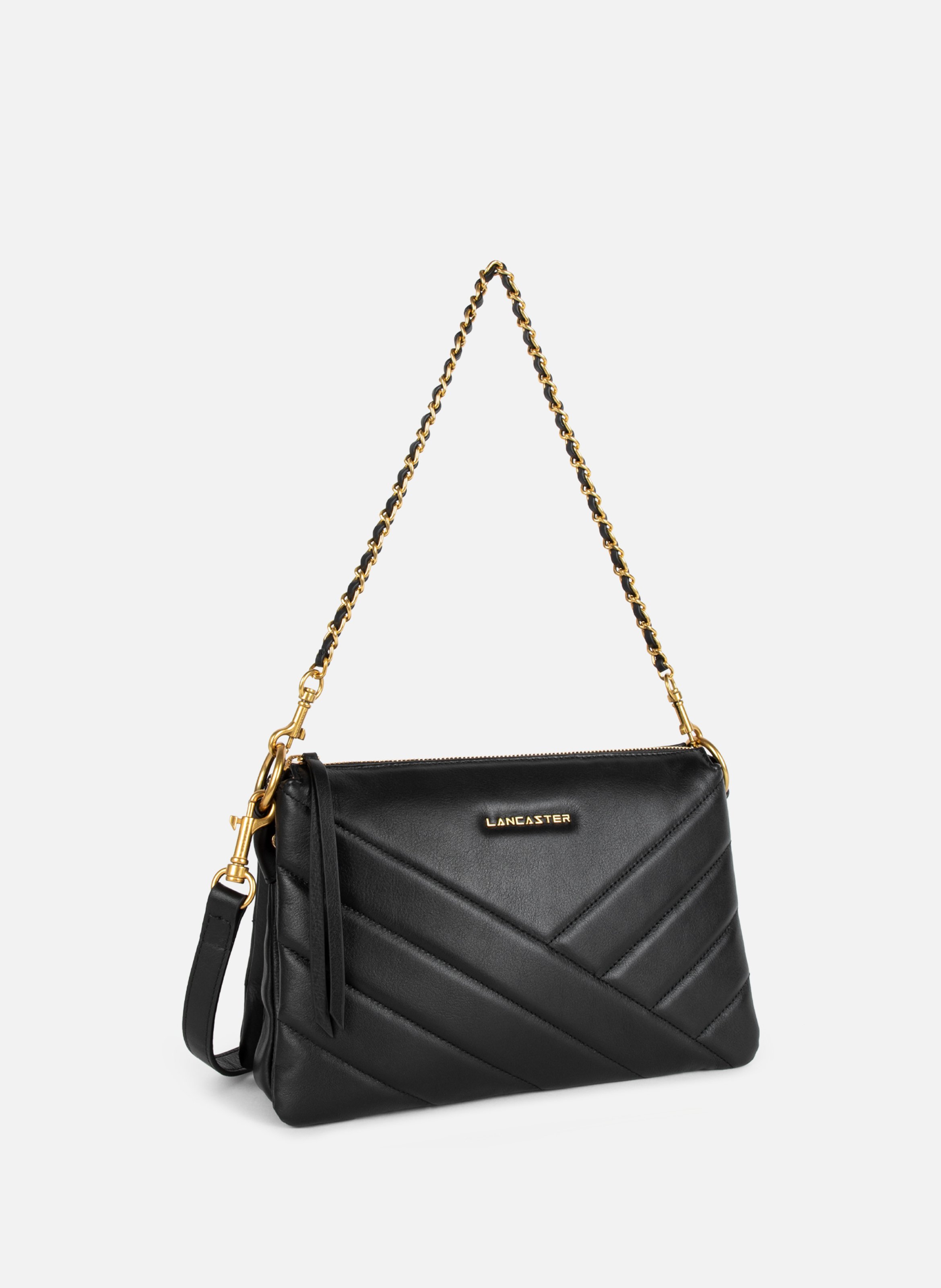 M clutch - Soft Matelassé LANCASTER Black