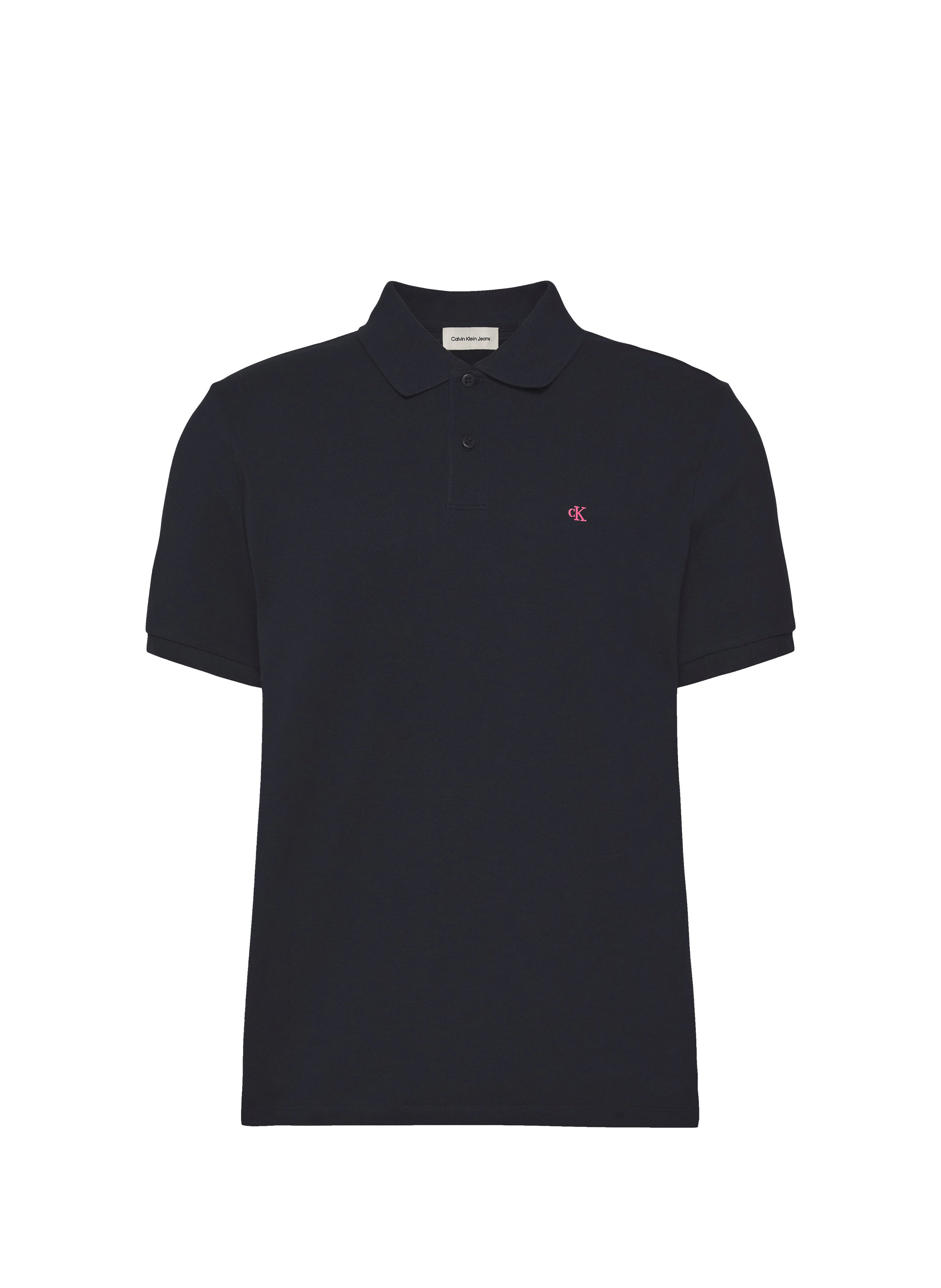 Polo manches courtes en coton CALVIN KLEIN Bleu