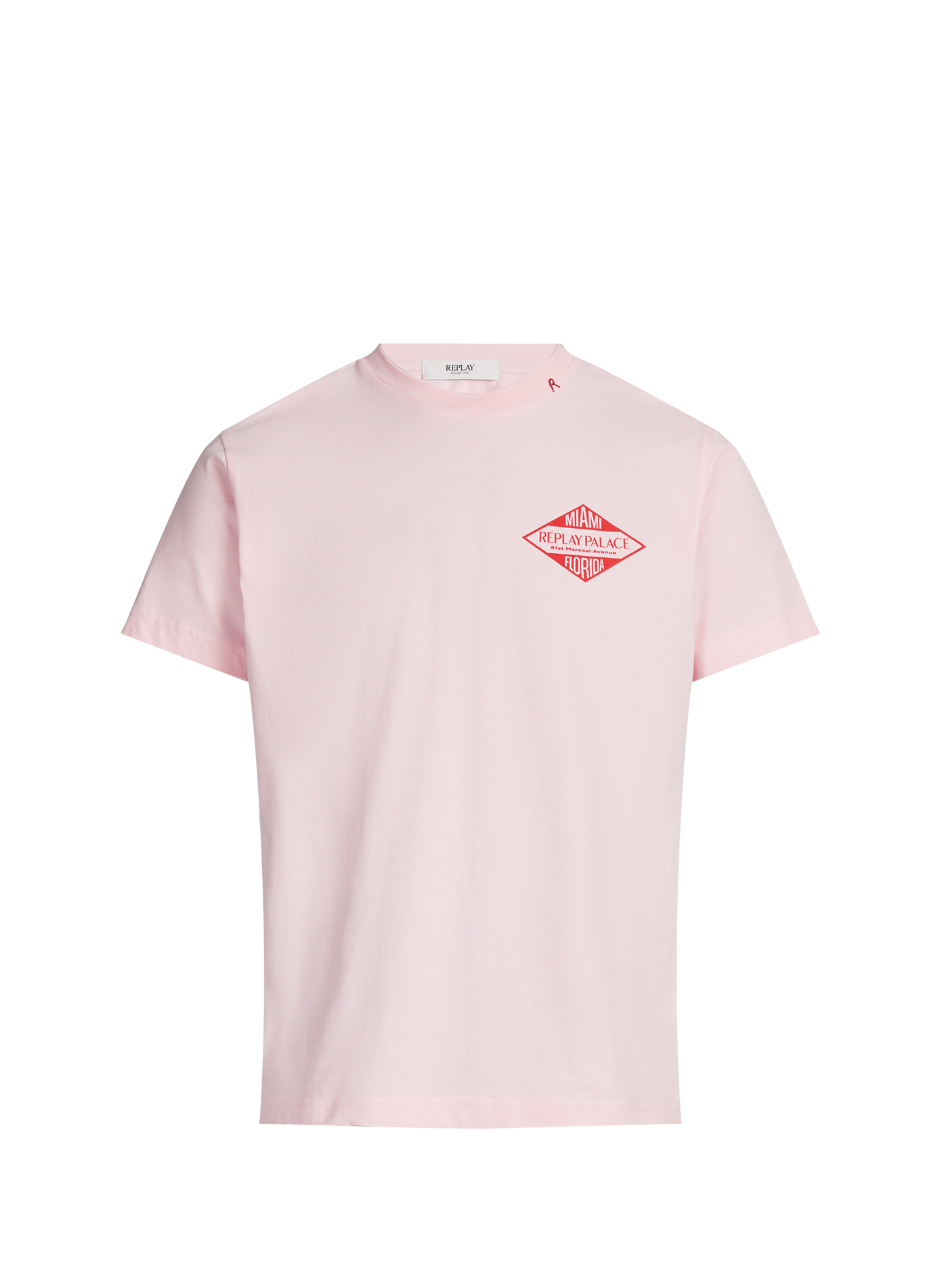 Classic Cotton T-Shirt REPLAY Pink