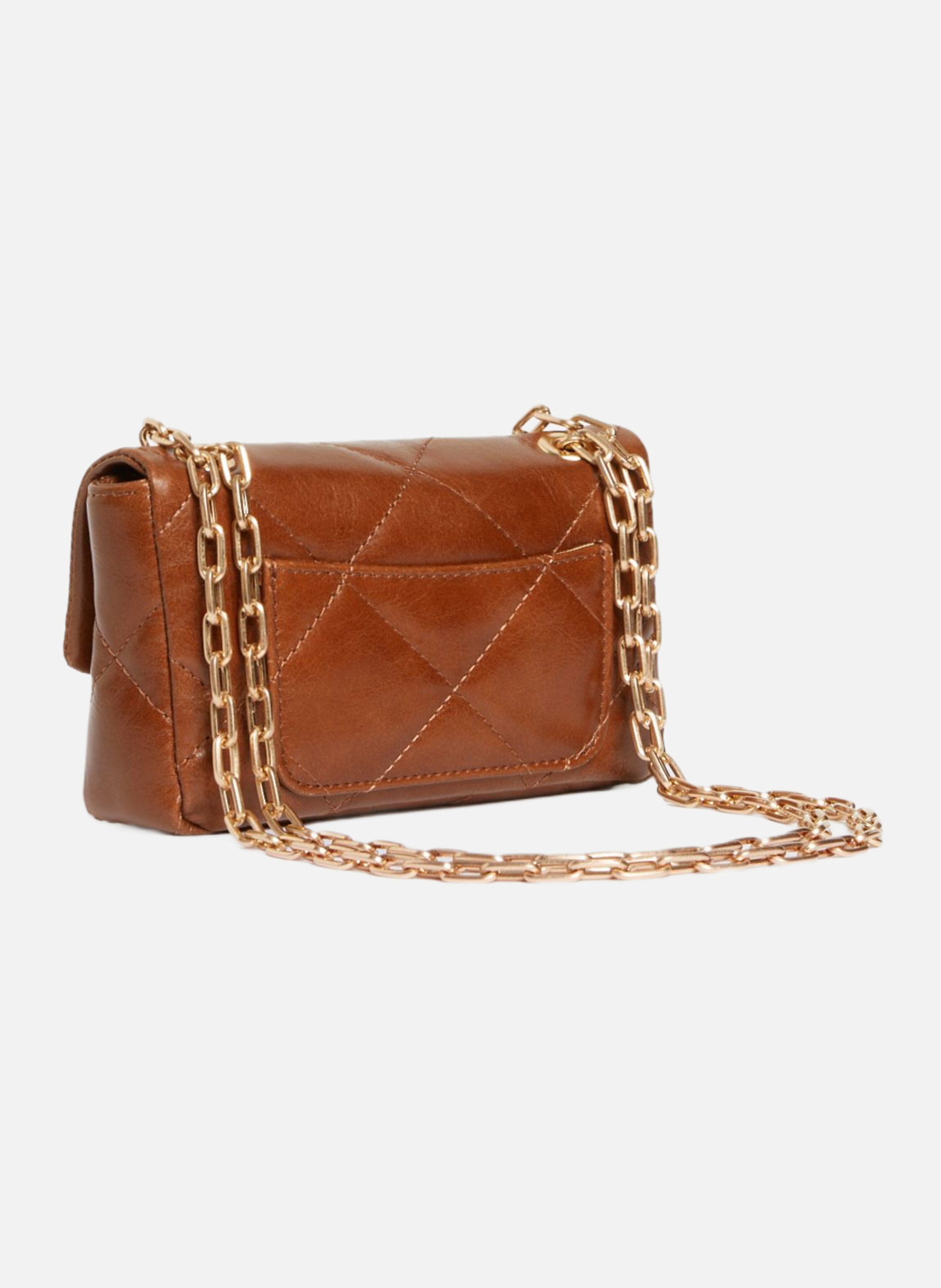 Petit sac moon en cuir VANESSA BRUNO Marron