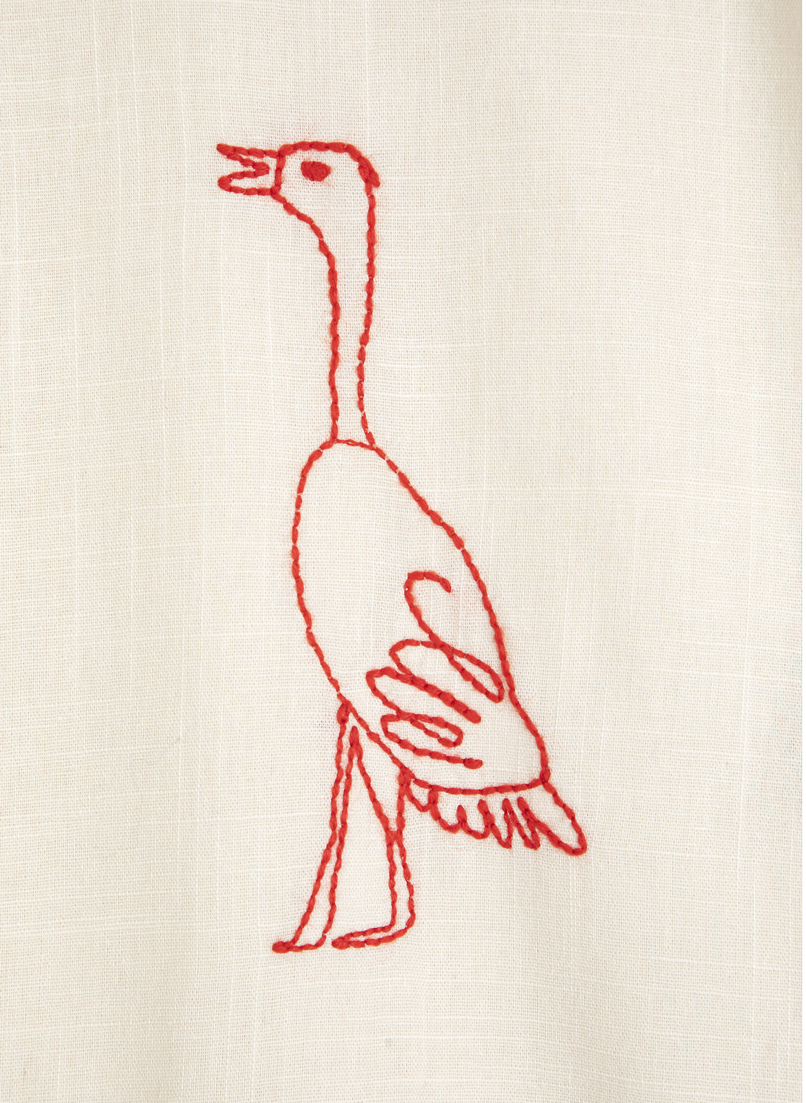 Blouse à nouer avec broderie BOBO CHOSES Beige