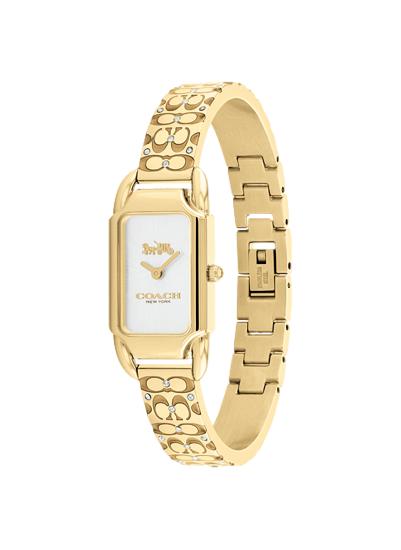 Montre quartz Cadie en acier inoxydable COACH MONTRES Doré