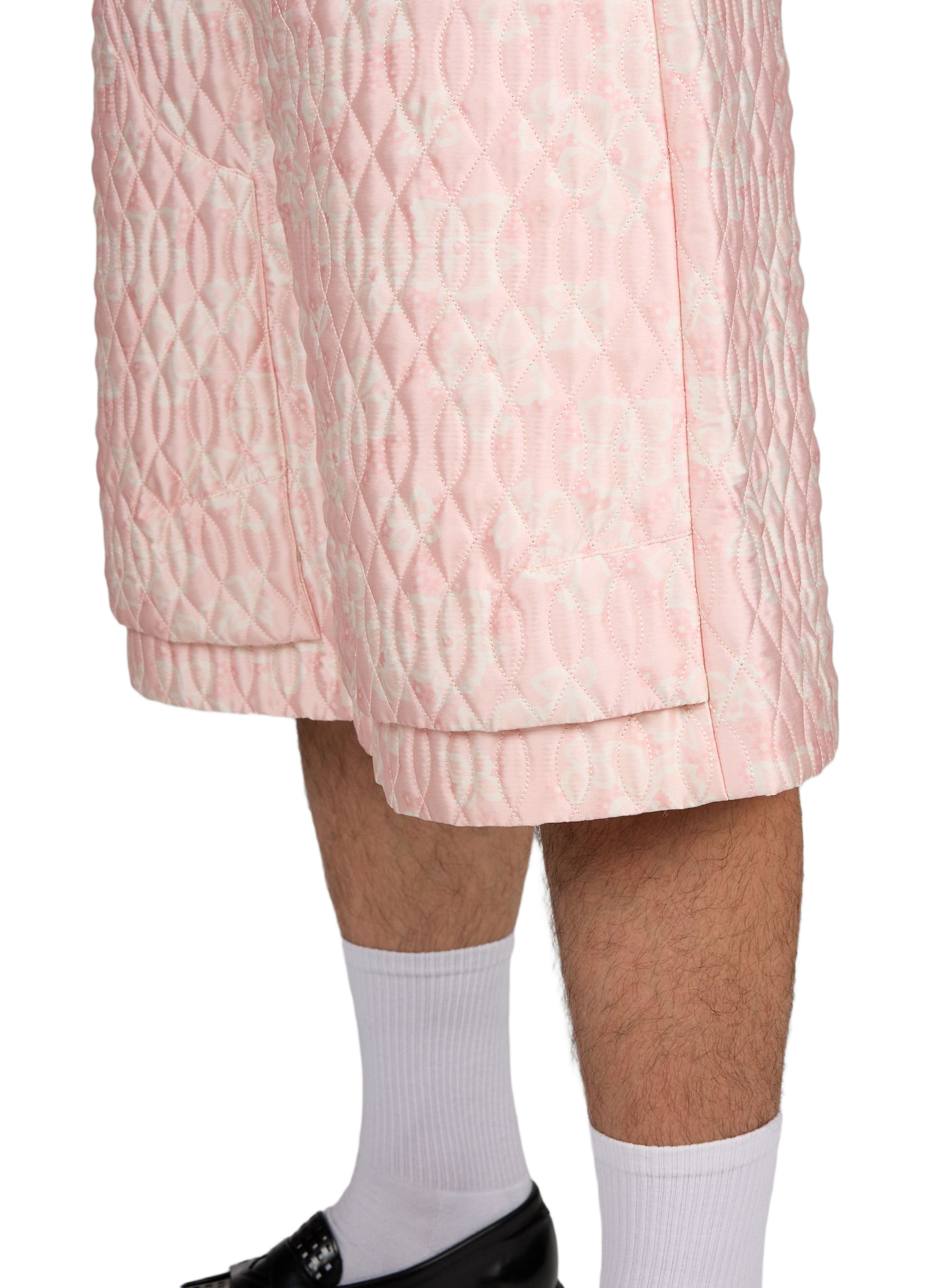 Short matelassé imprimé fleuri SIMONE ROCHA Rose